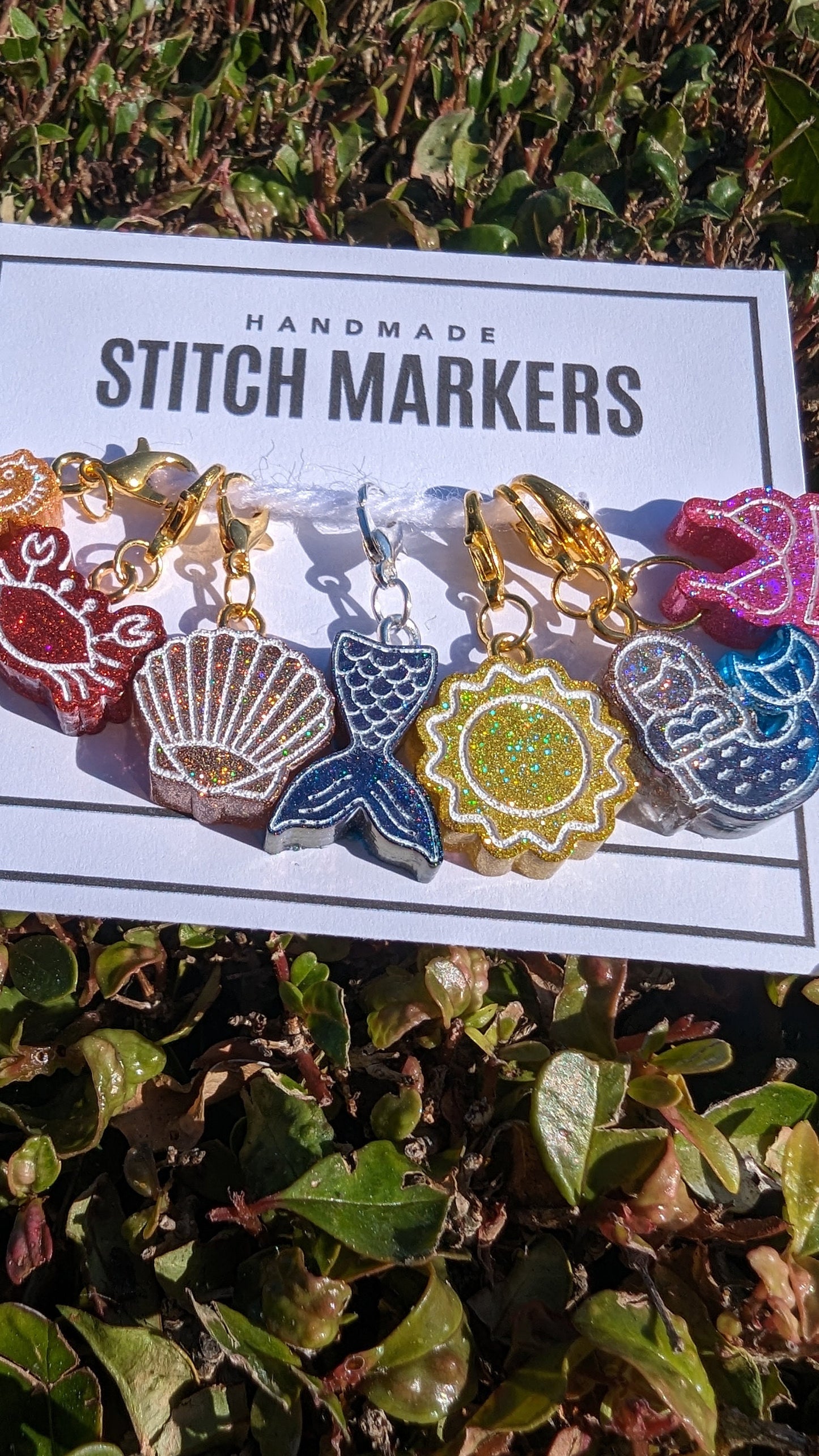 Summer Beach Stitch Markers