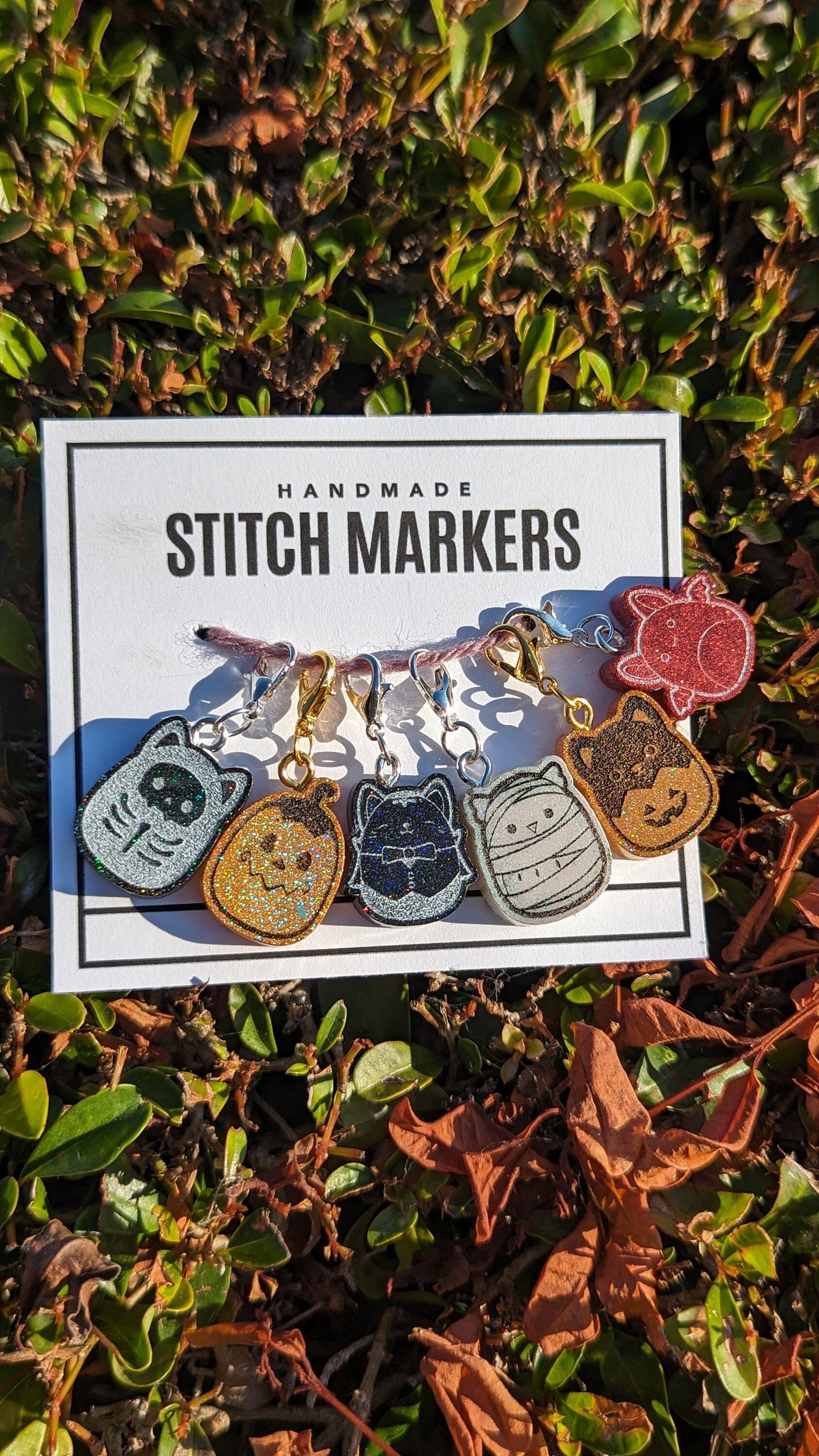 Spooky Squishy Friends Stitch Markers