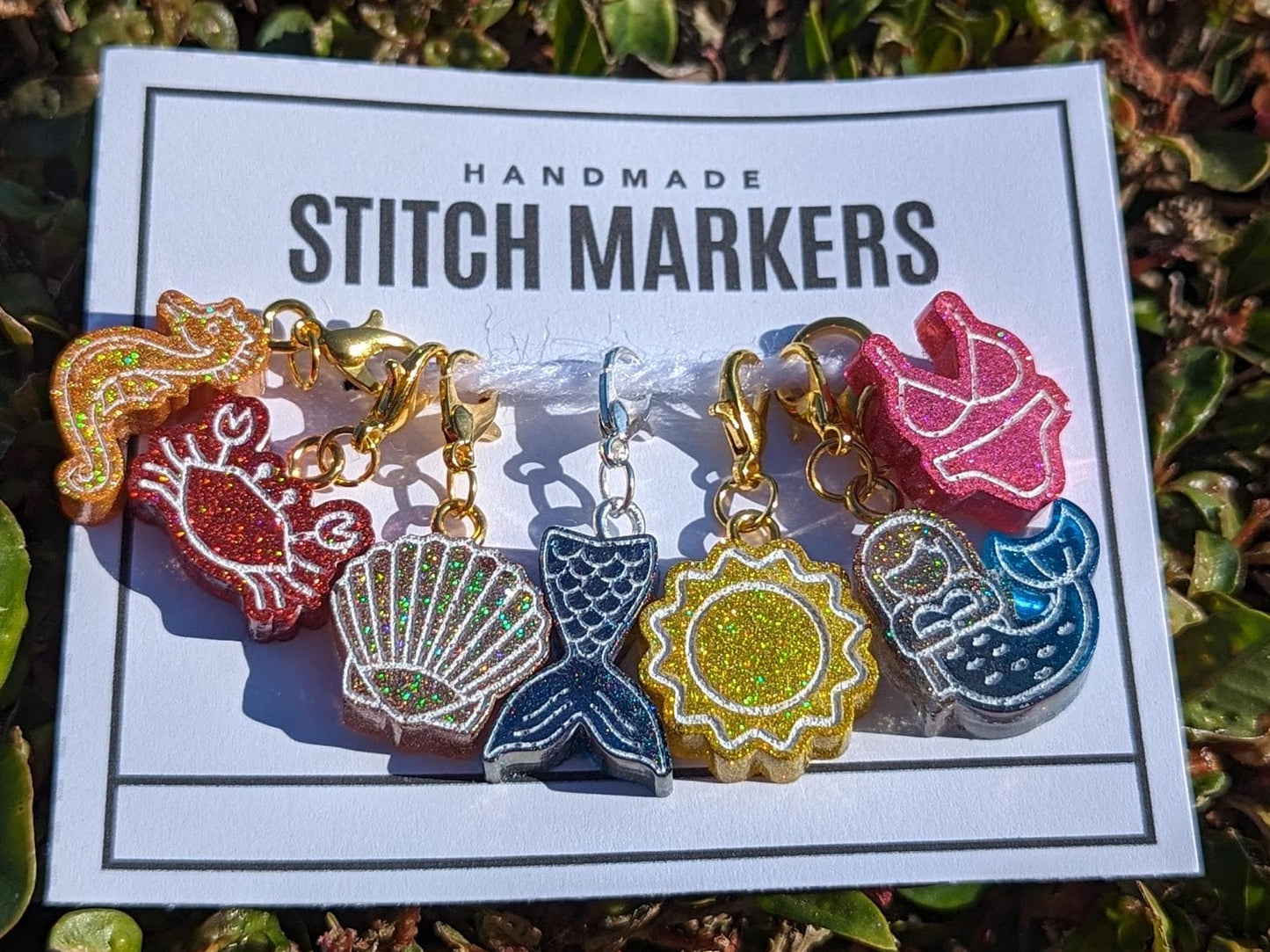 Summer Beach Stitch Markers