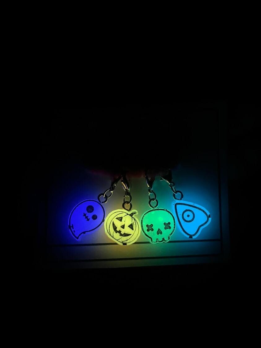 Glow in the Dark Halloween Stitch Markers