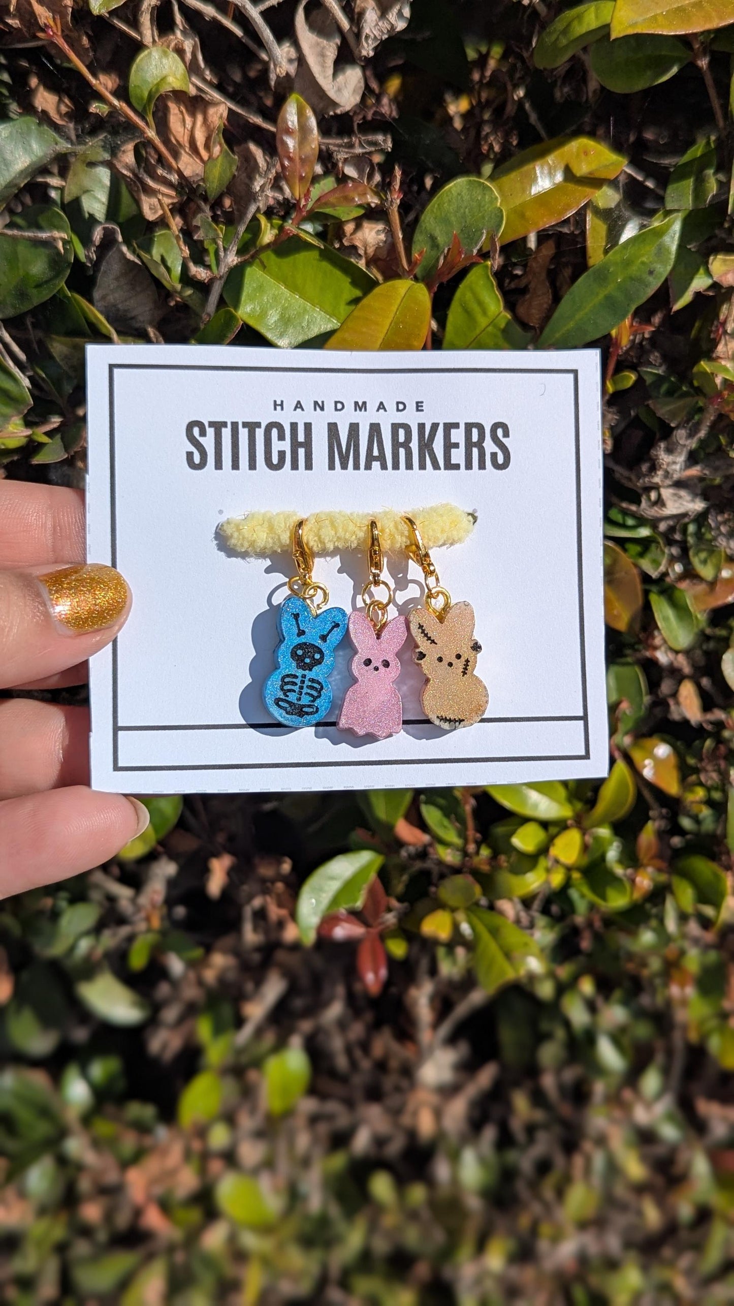 Creepy Easter Stitch Markers