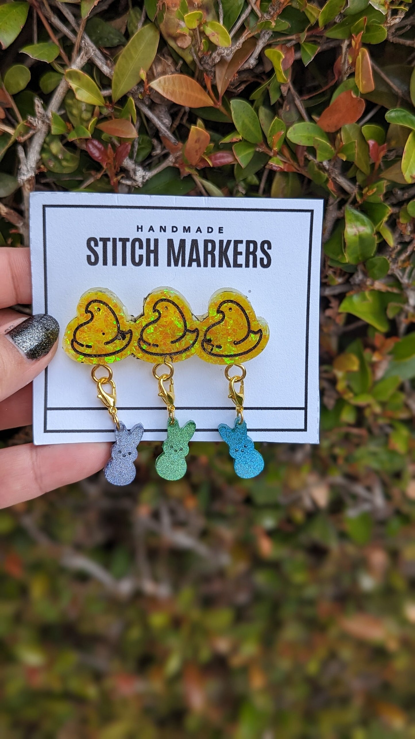 Easter Stitch Marker Pin