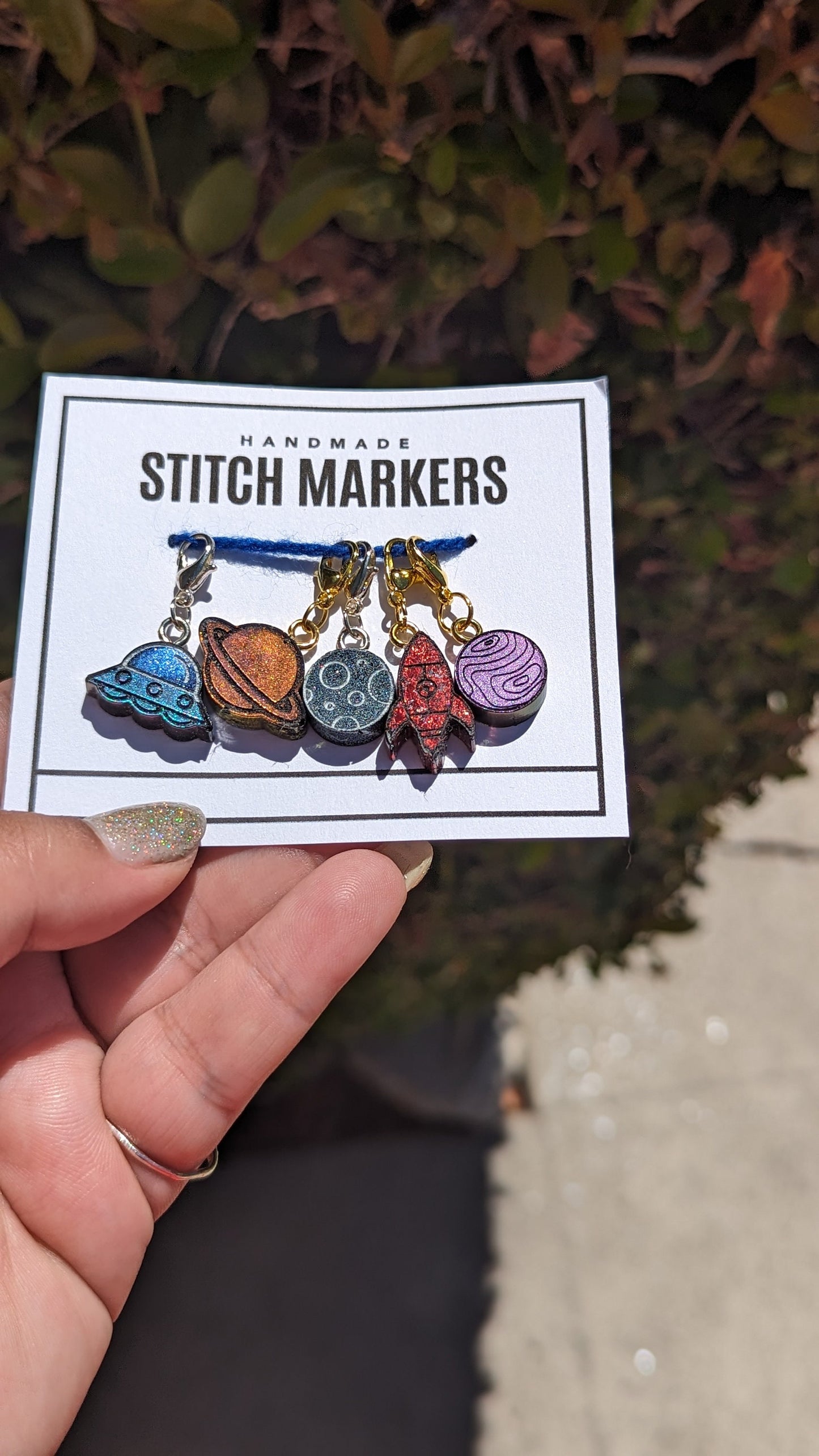Outer Space Stitch Markers
