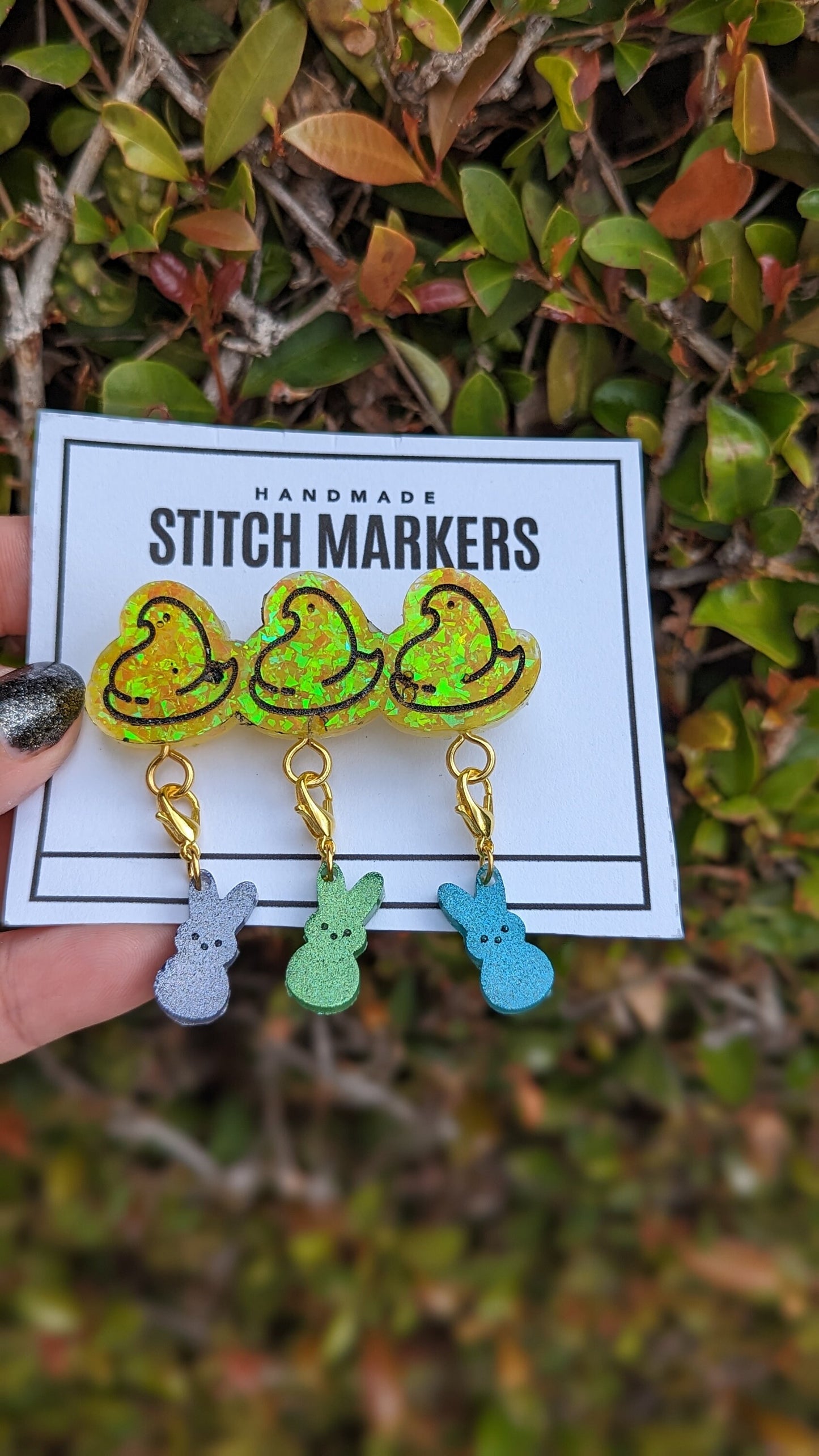 Easter Stitch Marker Pin