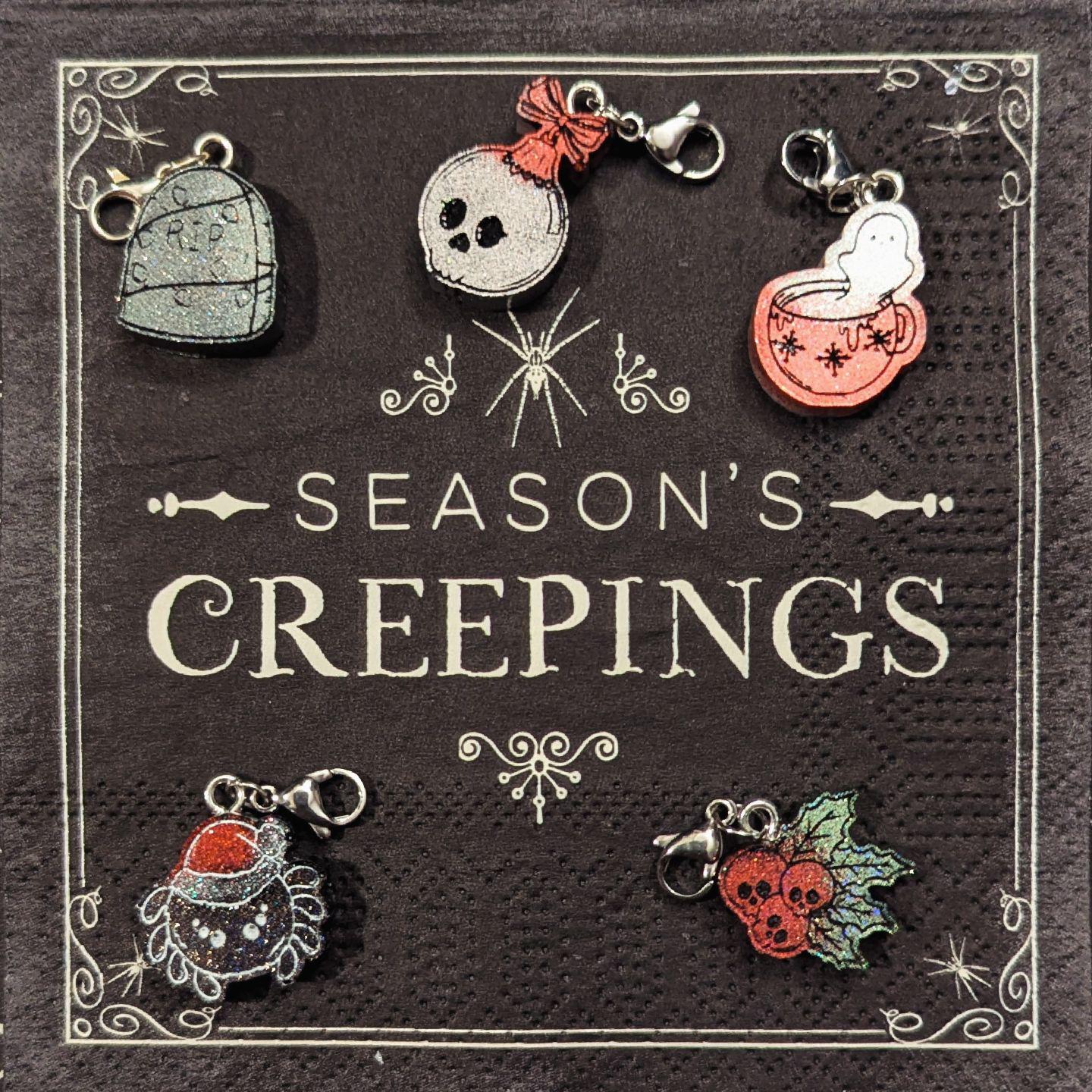 Creepy Christmas Stitch Markers