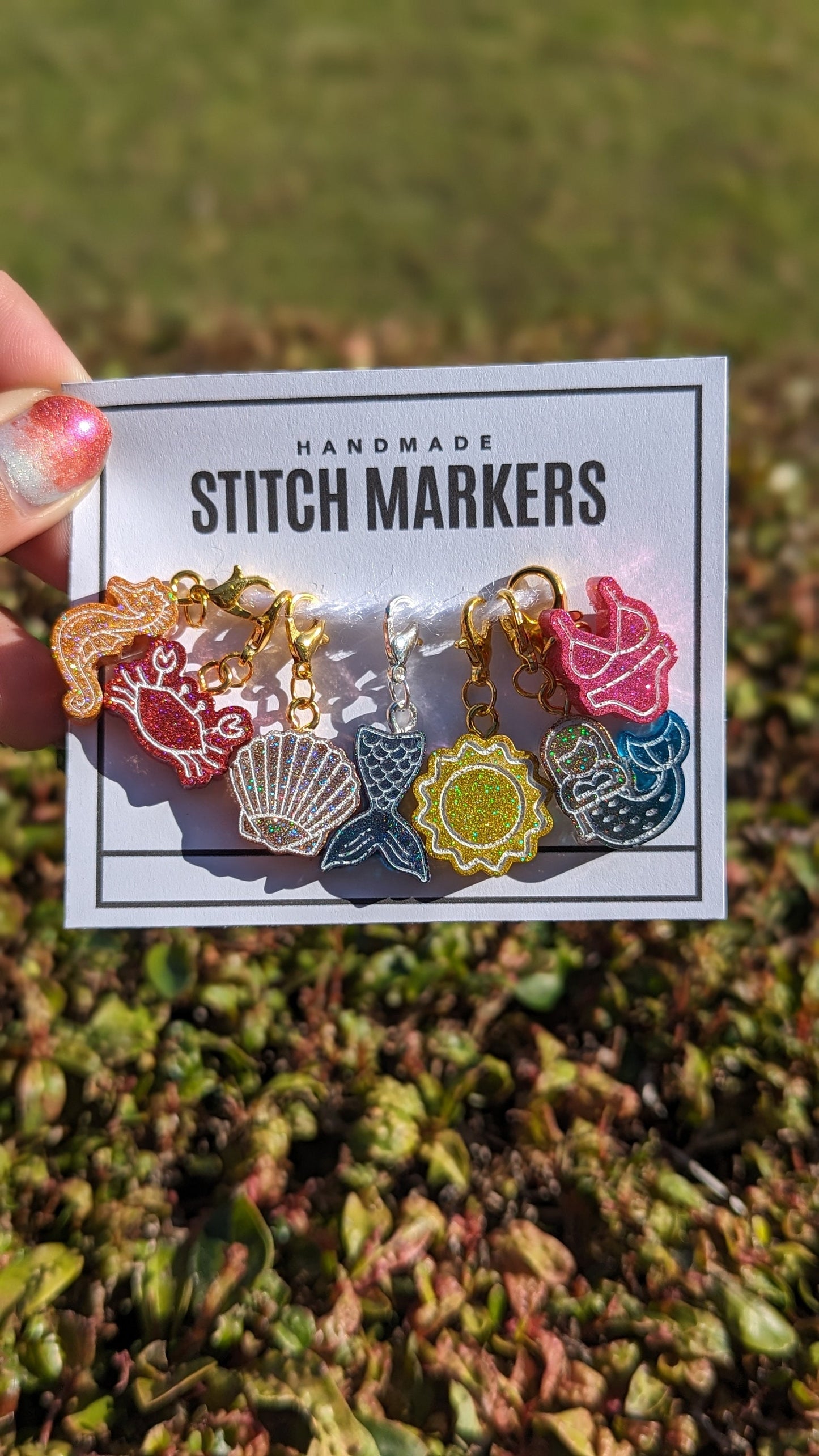 Summer Beach Stitch Markers