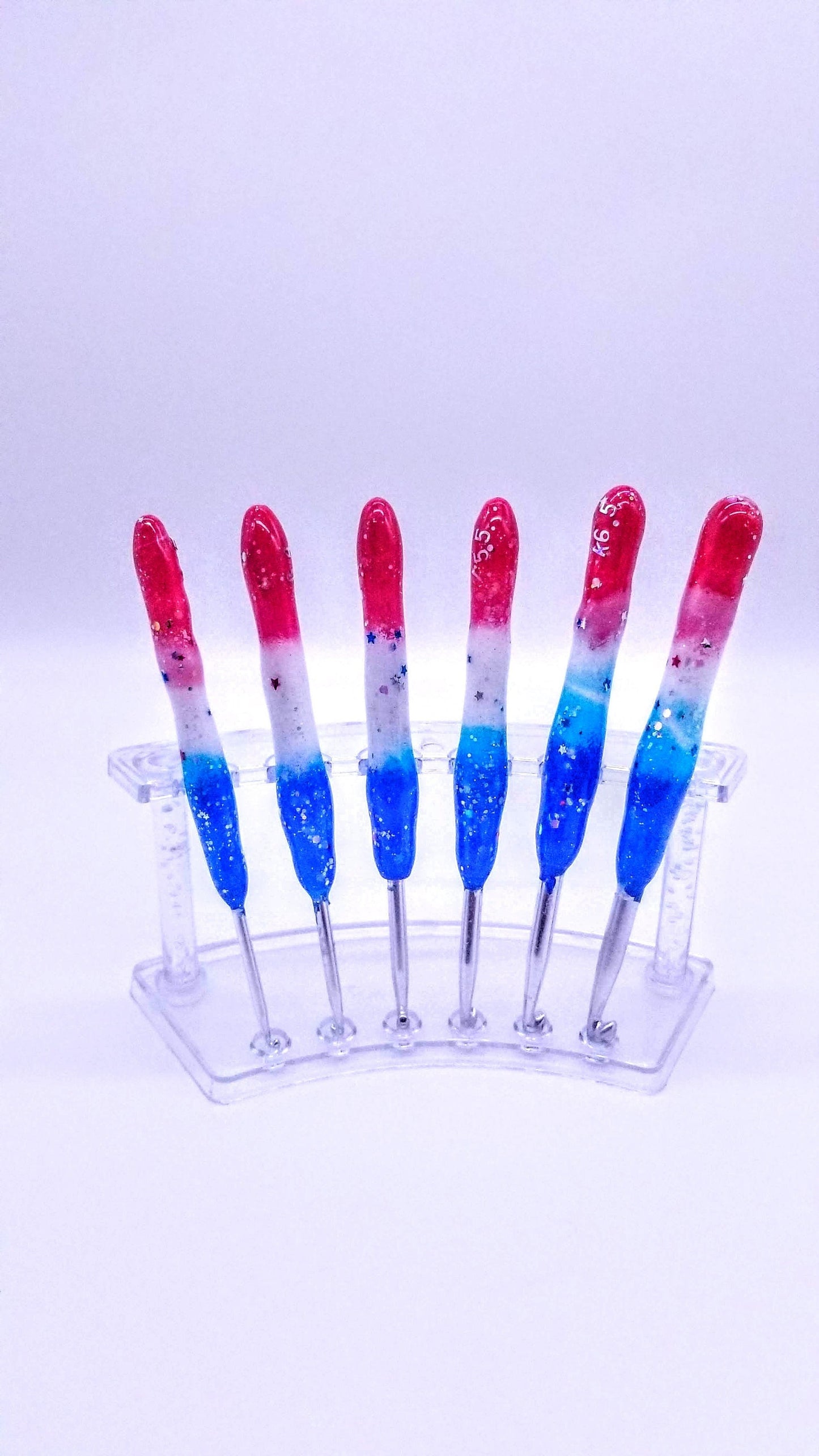 Patriotic crochet hook