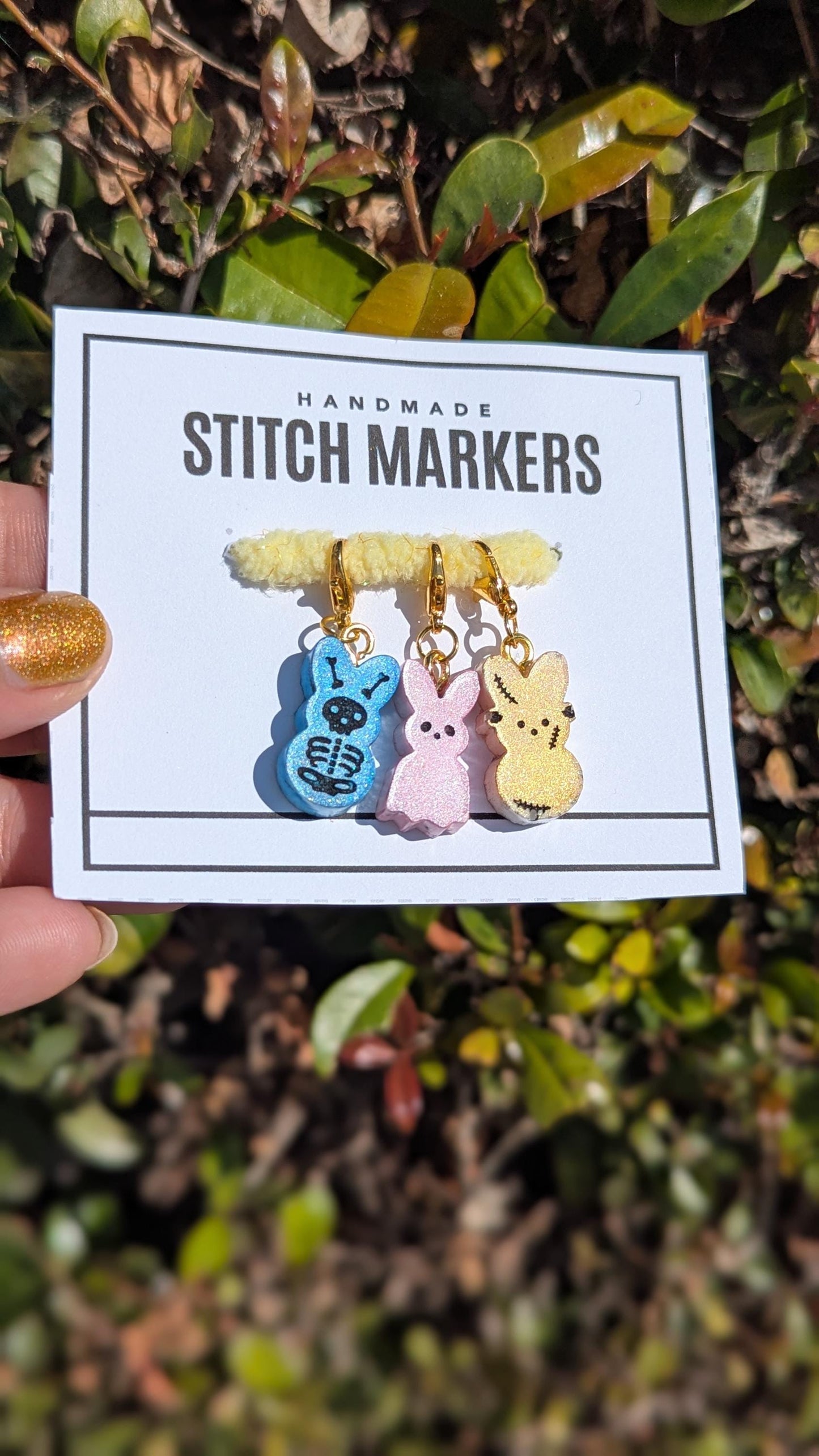 Creepy Easter Stitch Markers