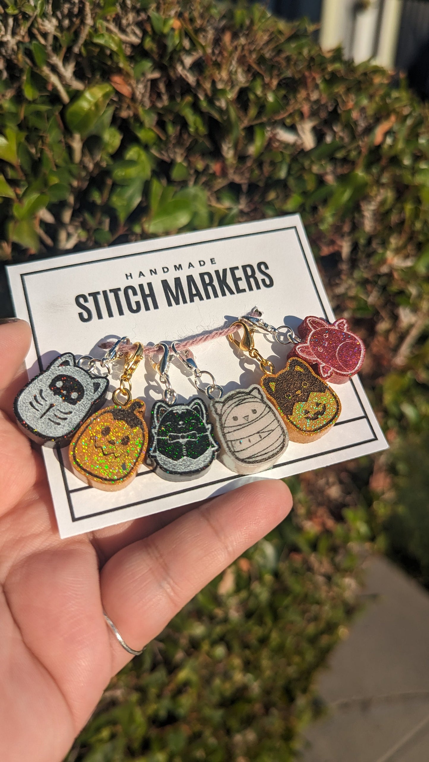 Spooky Squishy Friends Stitch Markers