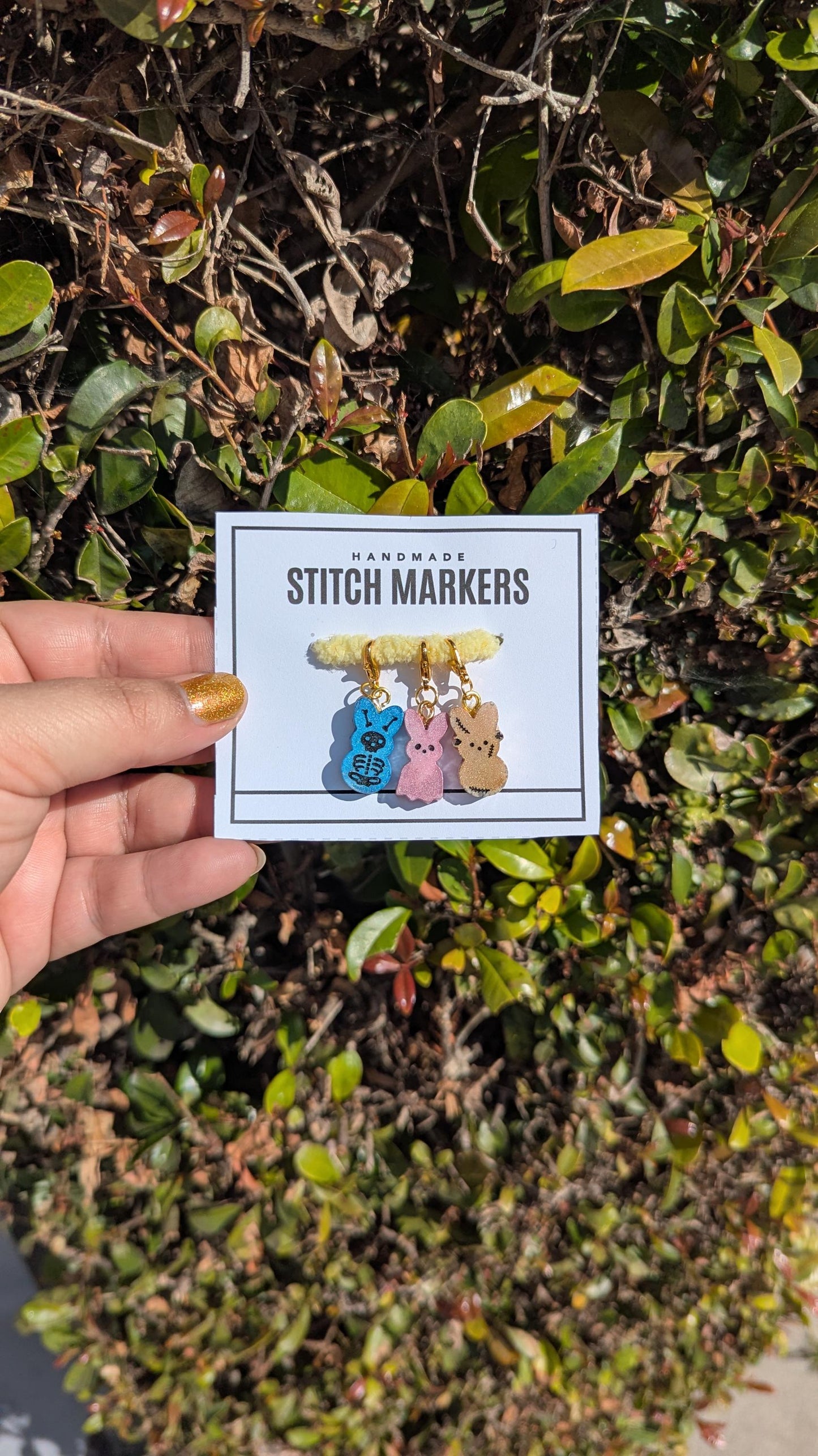 Creepy Easter Stitch Markers