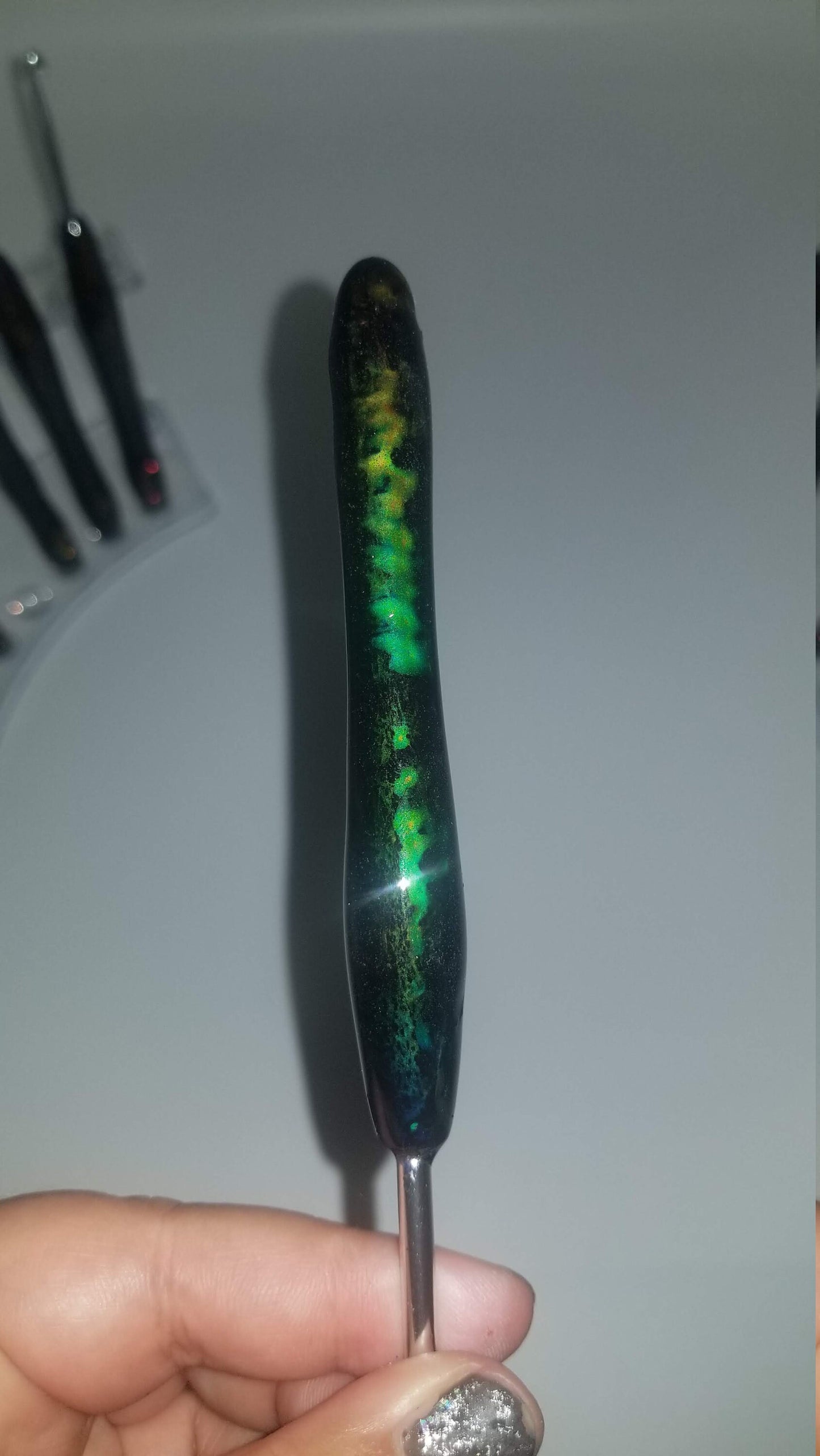 Mood Ring Crochet Hook Susan Bates - Color Changing Resin Crochet Hook