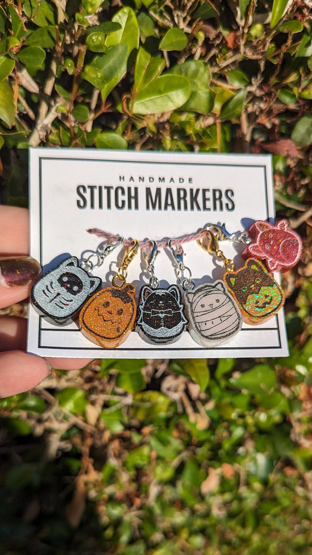 Spooky Squishy Friends Stitch Markers