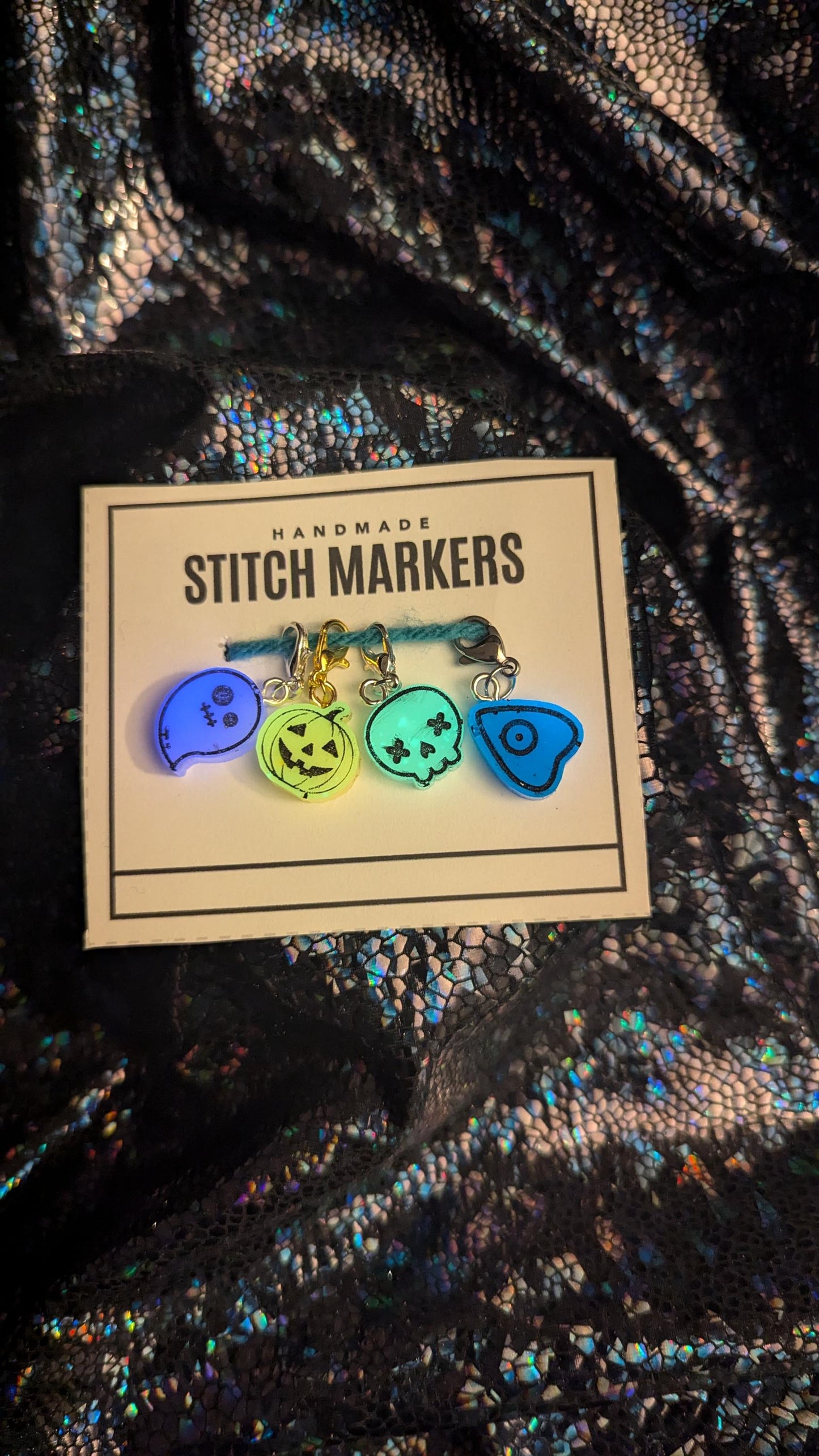Glow in the Dark Halloween Stitch Markers