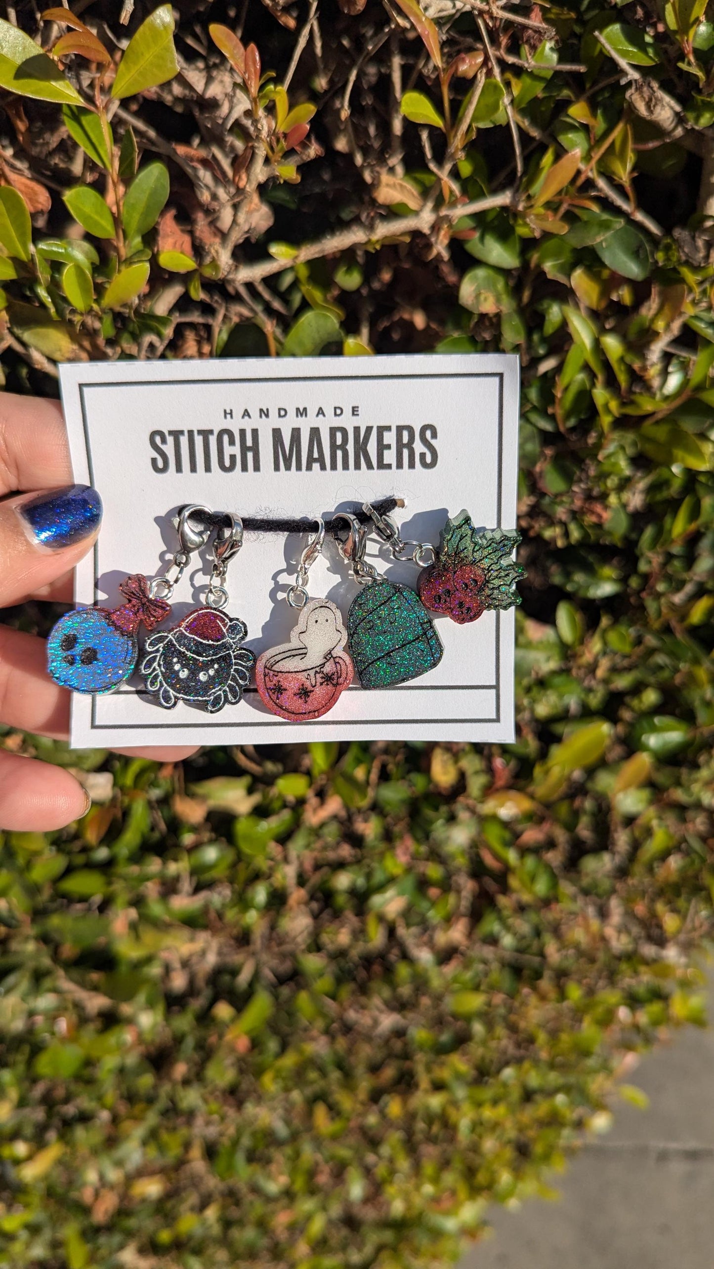 Creepy Christmas Stitch Markers