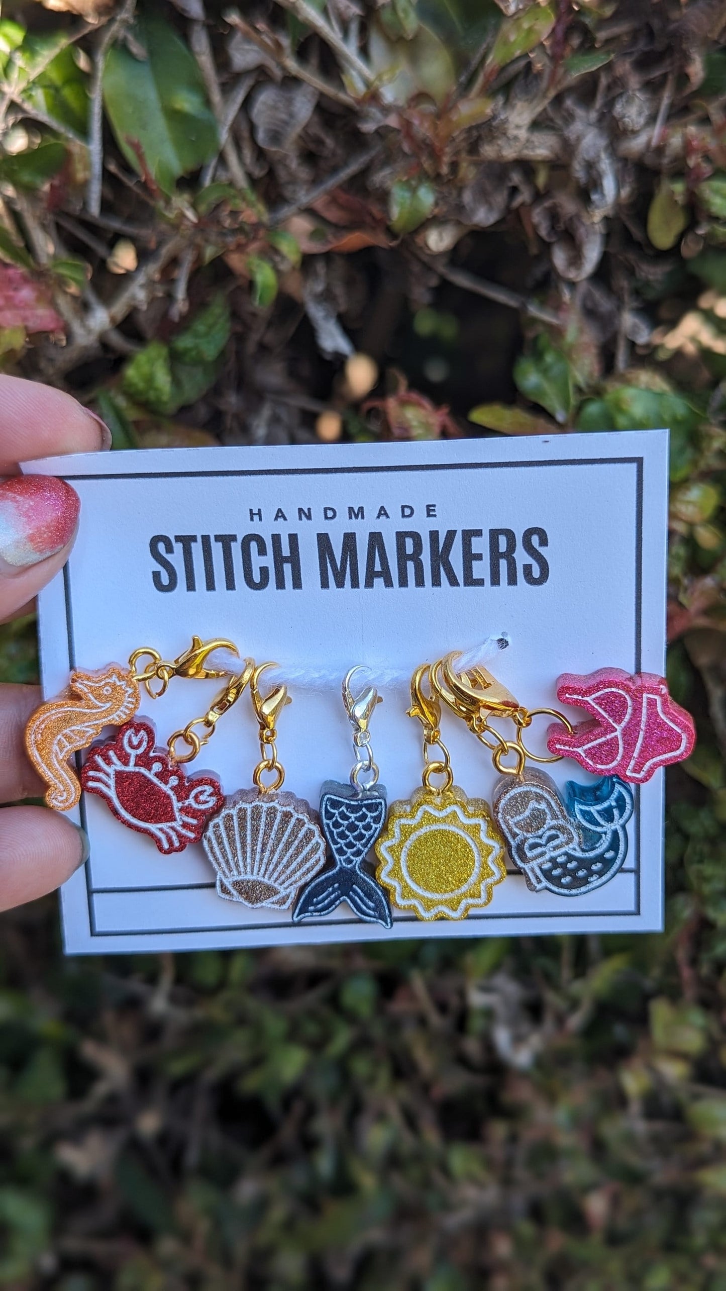 Summer Beach Stitch Markers