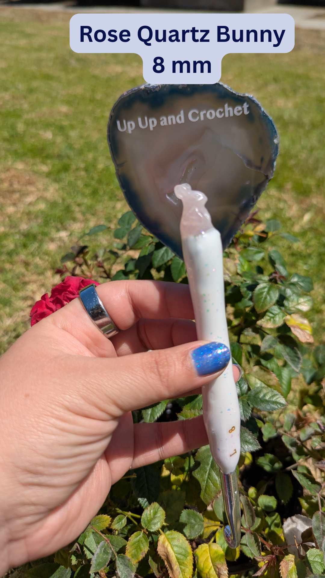 Crystal Topped Crochet Hooks