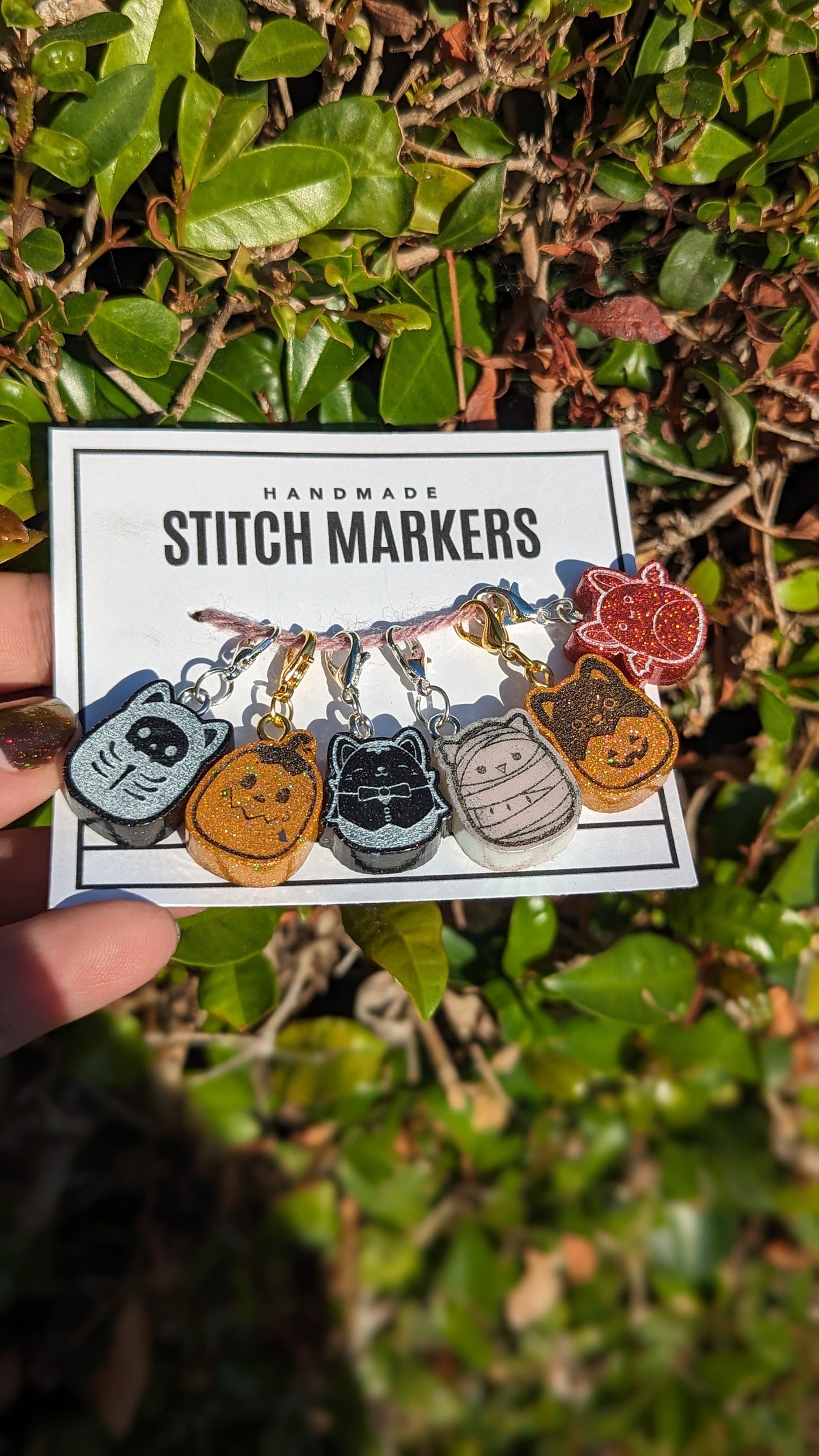 Spooky Squishy Friends Stitch Markers