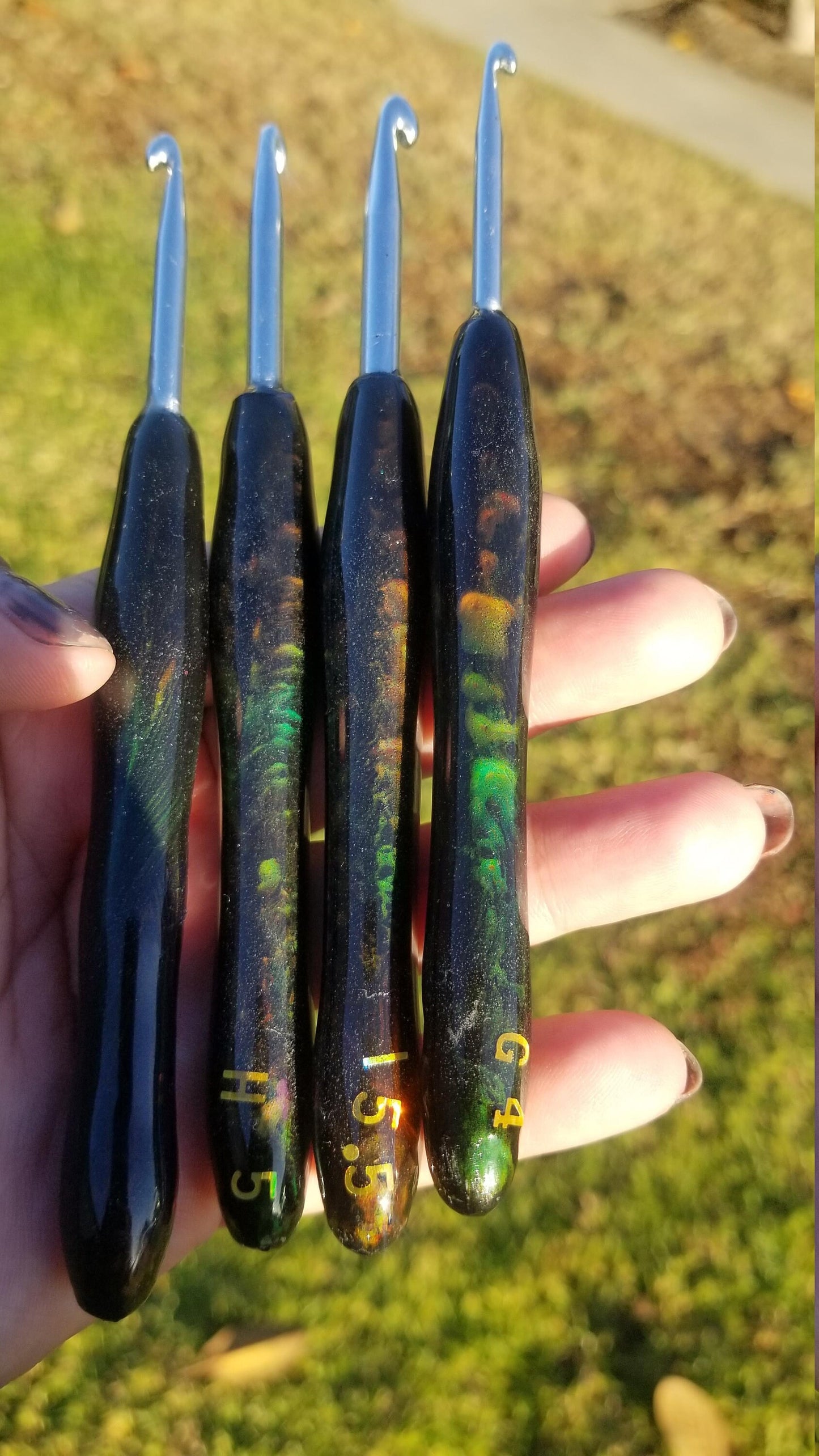 Mood Ring Crochet Hook Susan Bates - Color Changing Resin Crochet Hook