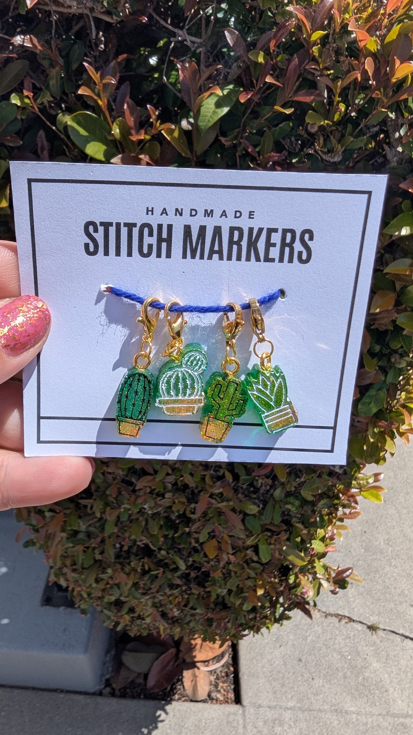 Succulent Stitch Markers