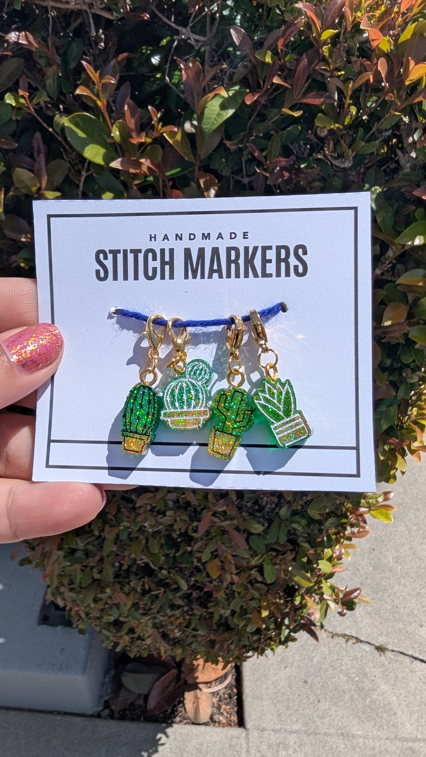 Succulent Stitch Markers