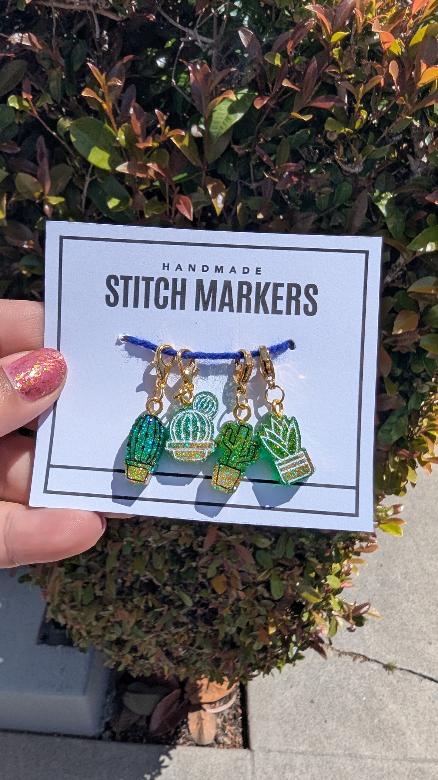 Succulent Stitch Markers