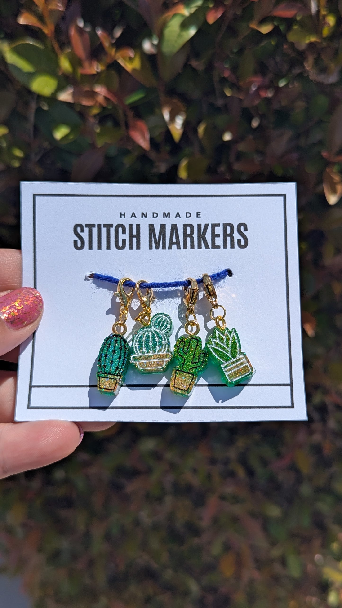 Succulent Stitch Markers