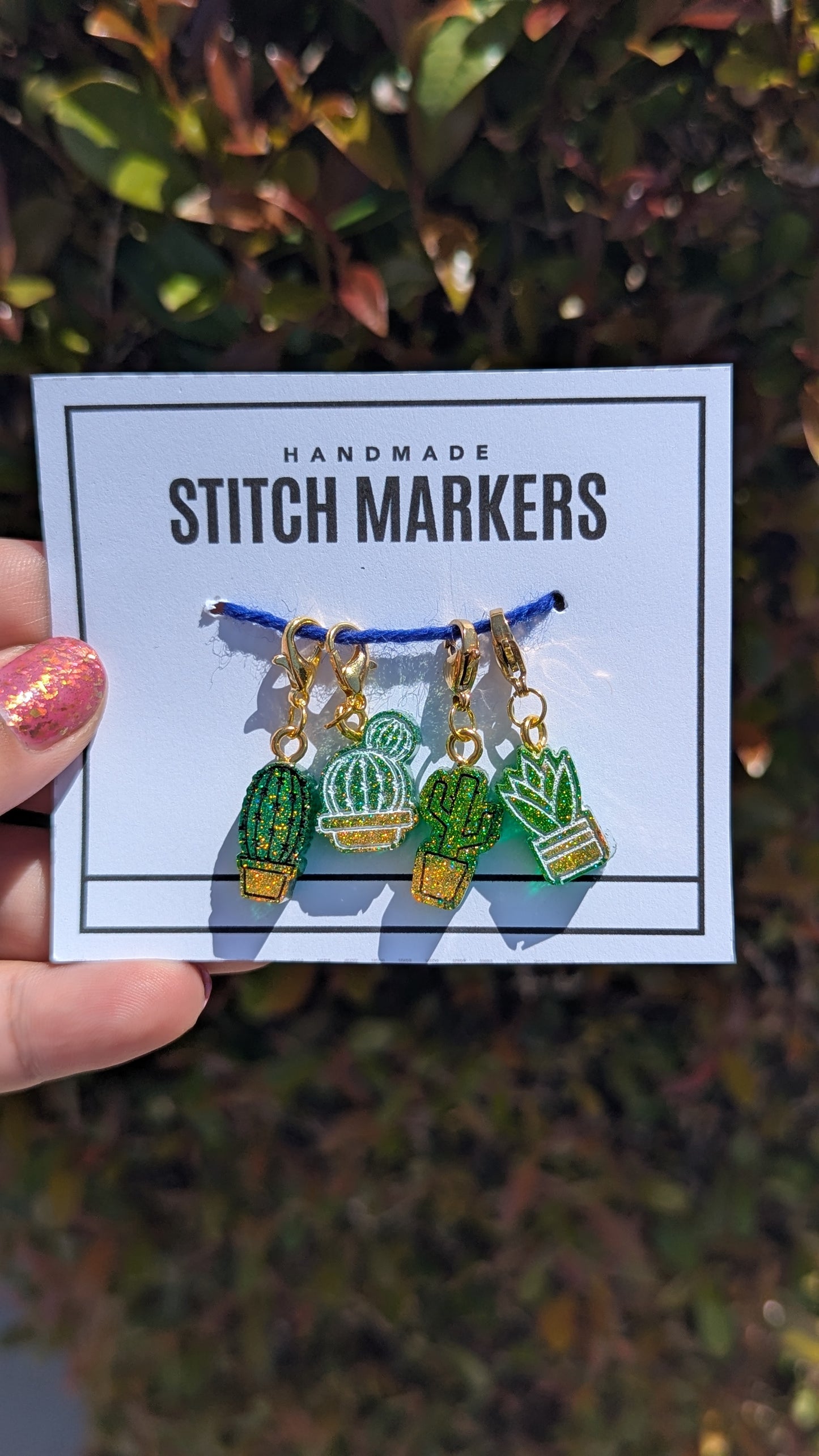 Succulent Stitch Markers