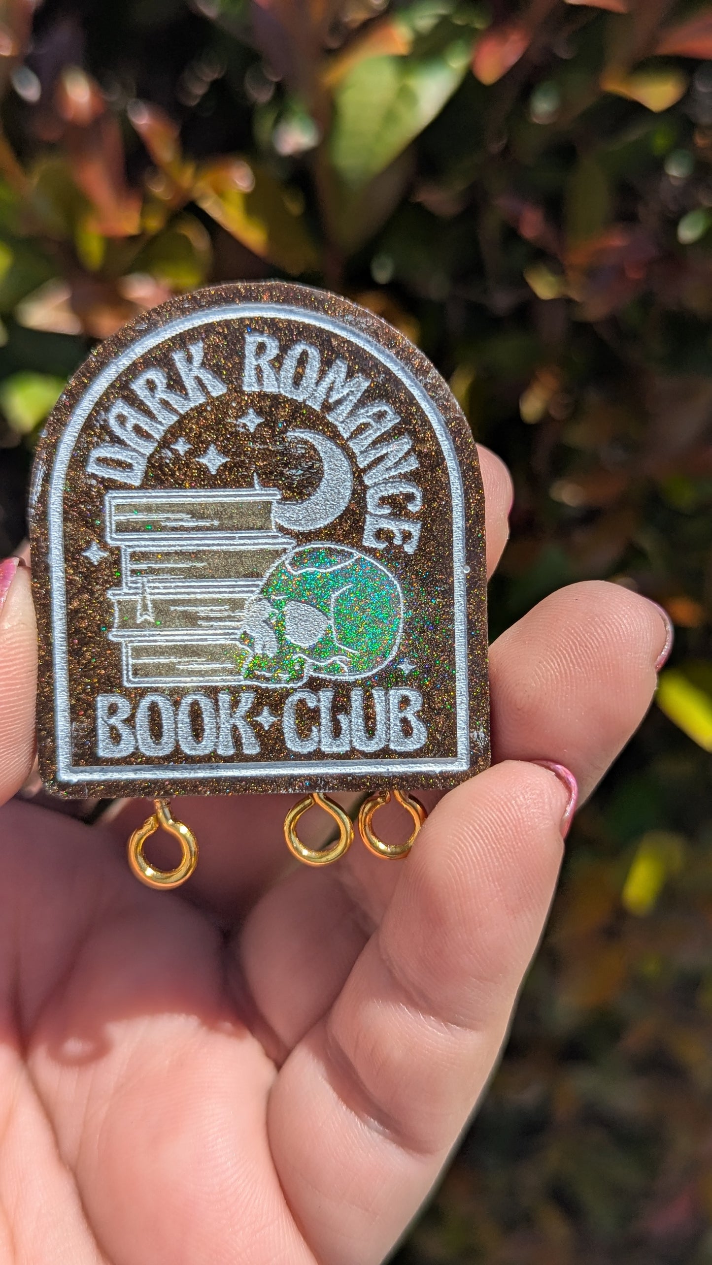 Dark Romance Book Club Stitch Marker Pin