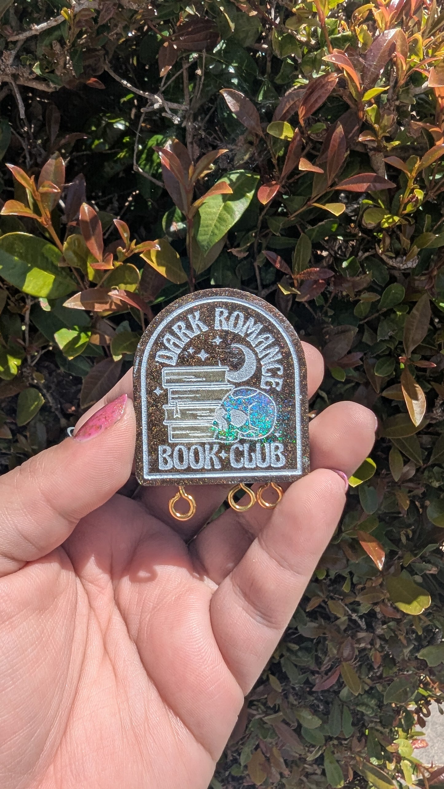 Dark Romance Book Club Stitch Marker Pin