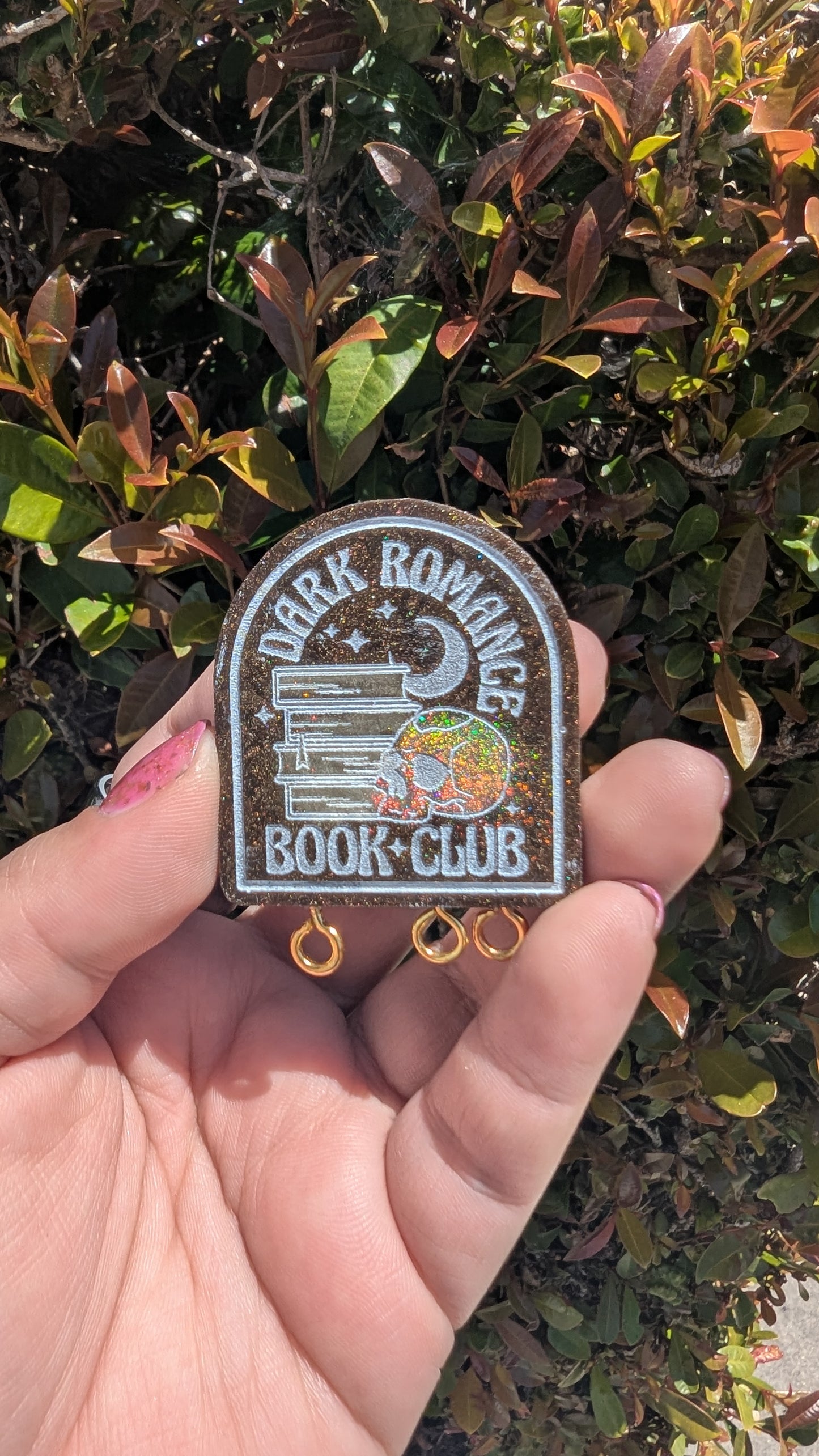 Dark Romance Book Club Stitch Marker Pin