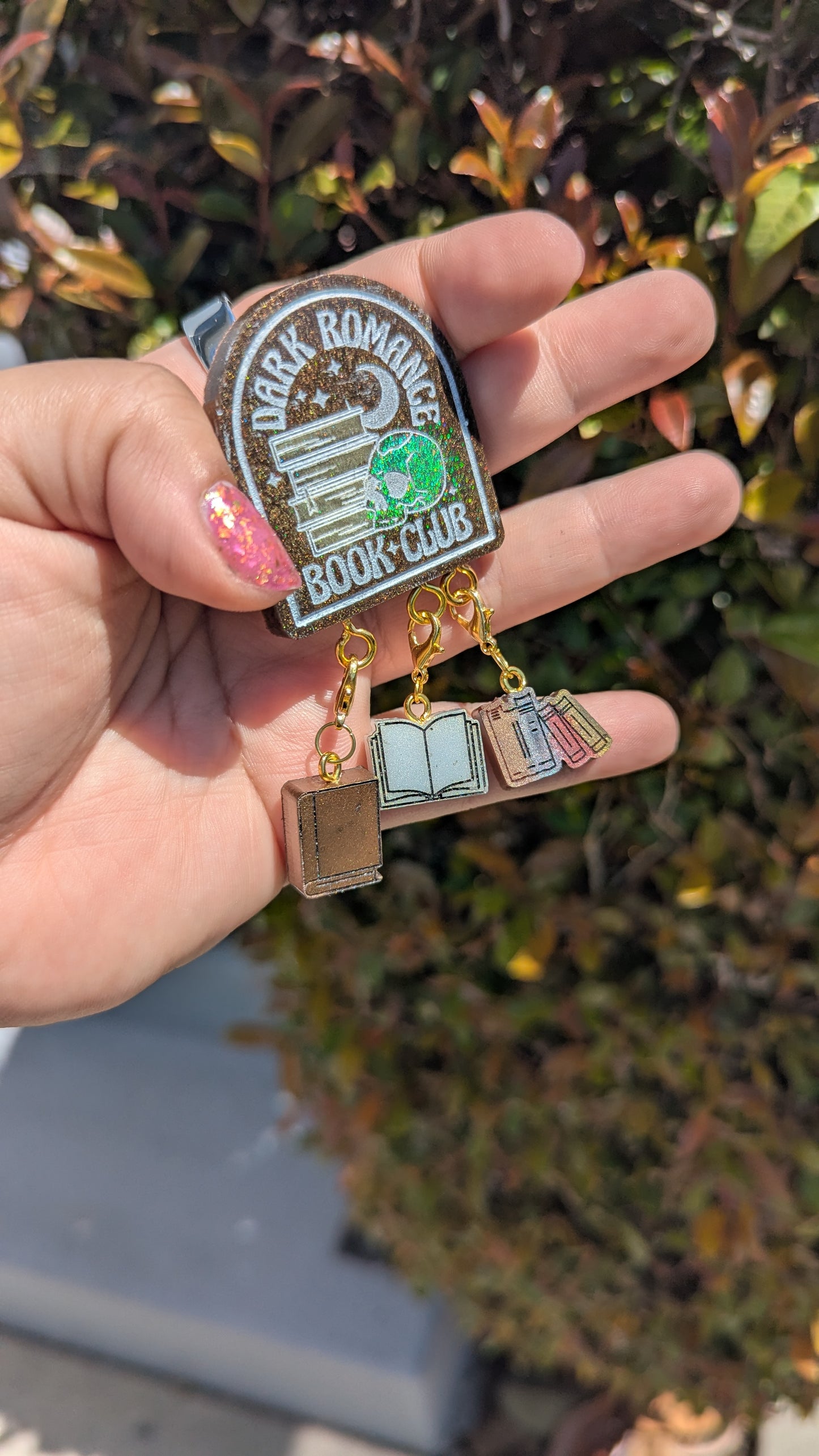 Dark Romance Book Club Stitch Marker Pin