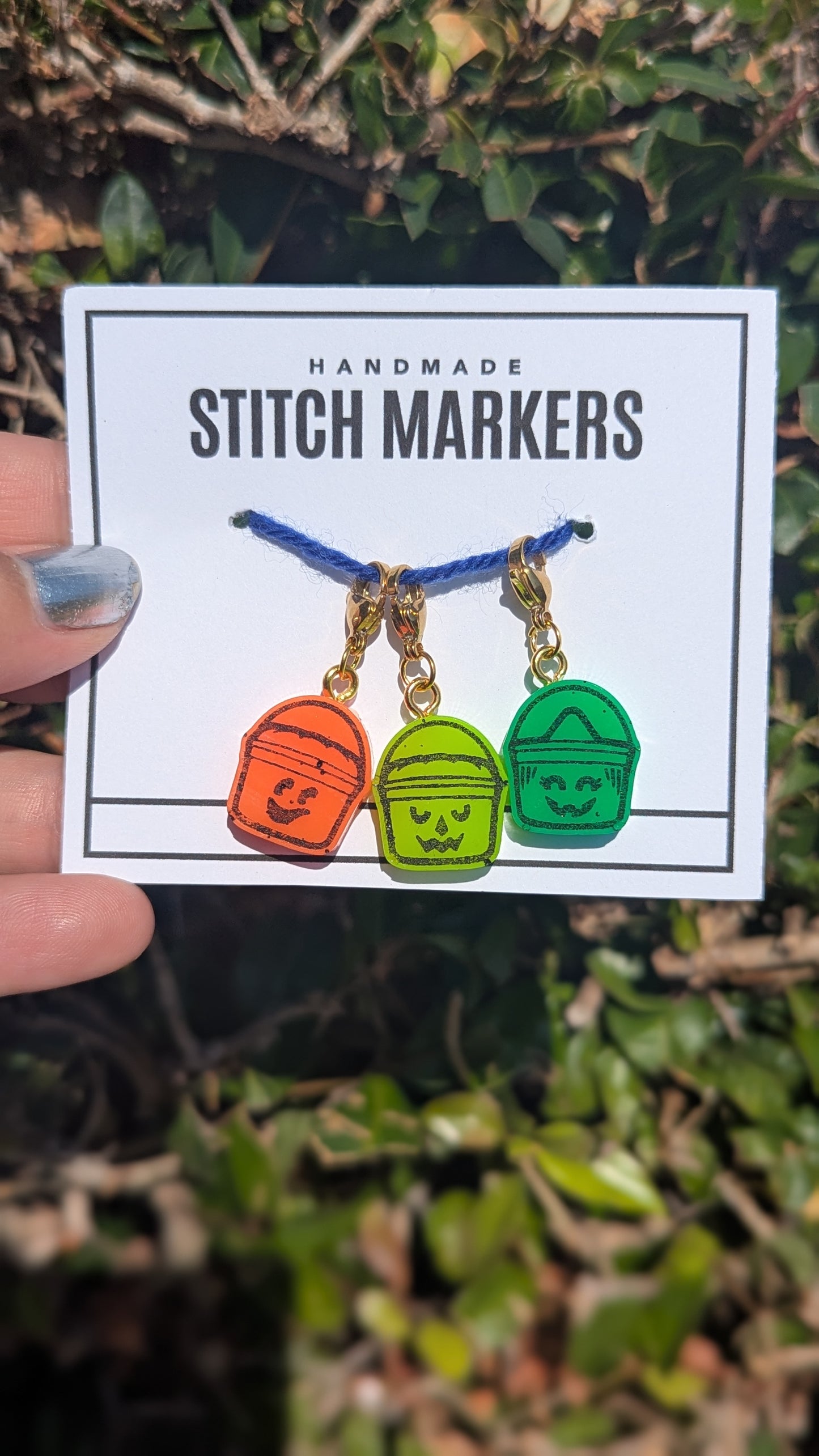 Boo Bucket Glow in the Dark Stitch Markers