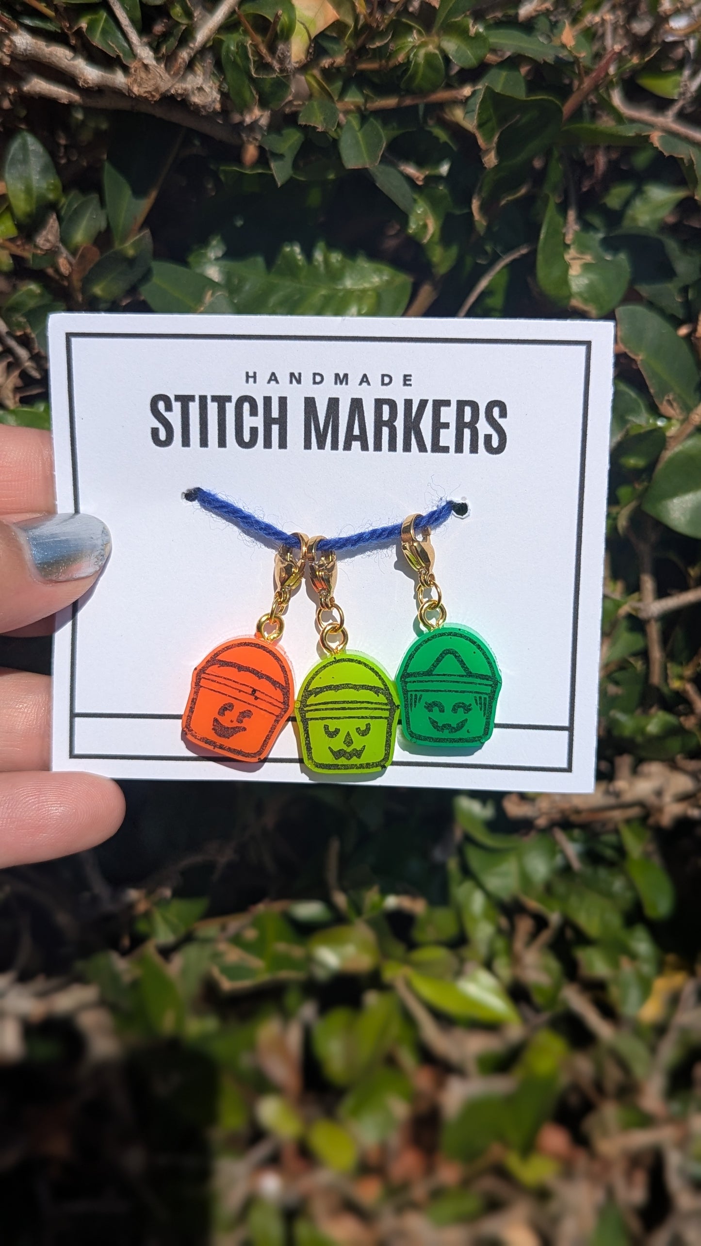 Boo Bucket Glow in the Dark Stitch Markers