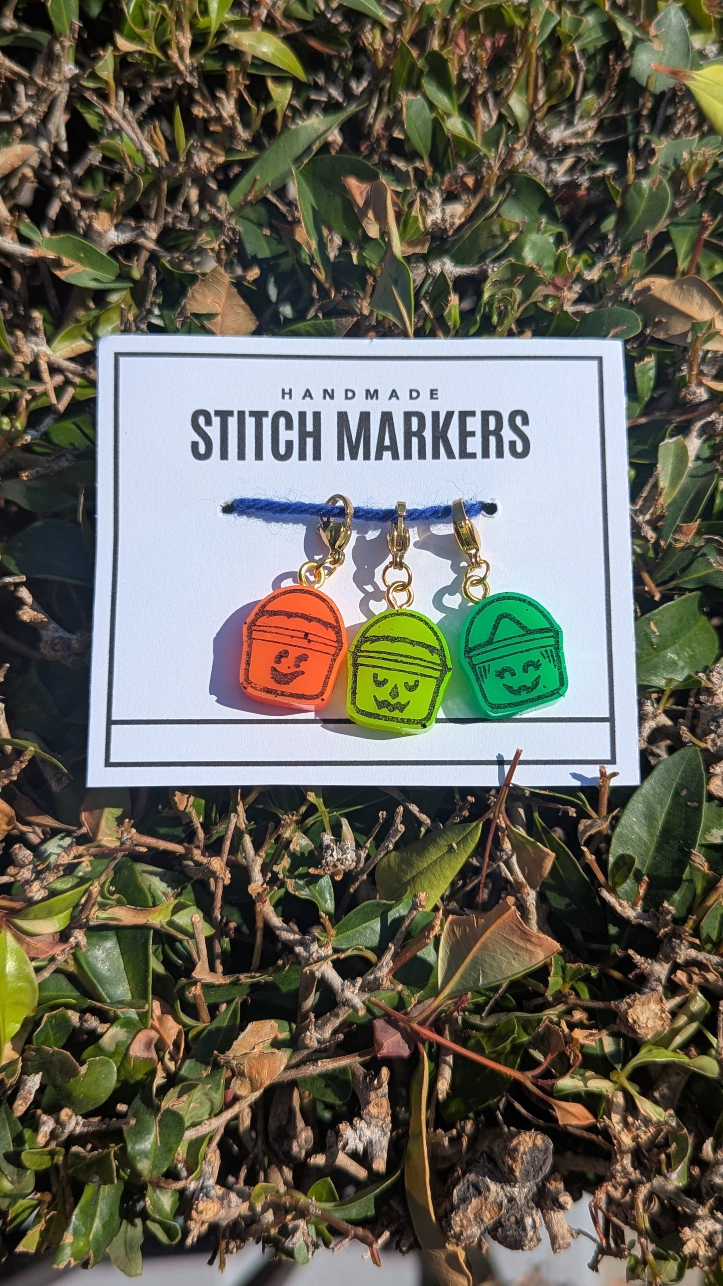 Boo Bucket Glow in the Dark Stitch Markers