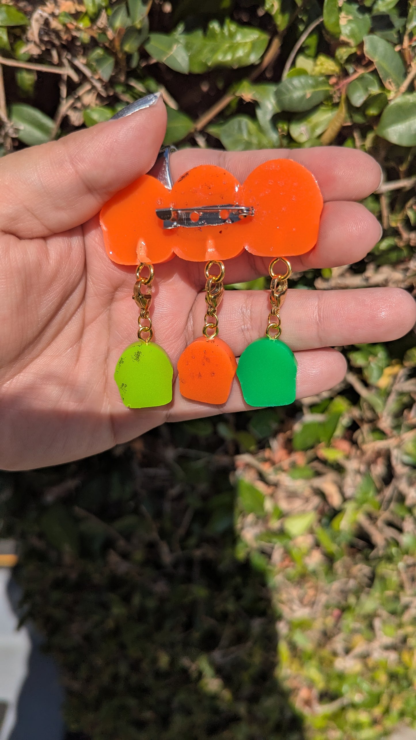 Boo Bucket Stitch Marker Pin - Glow in the Dark