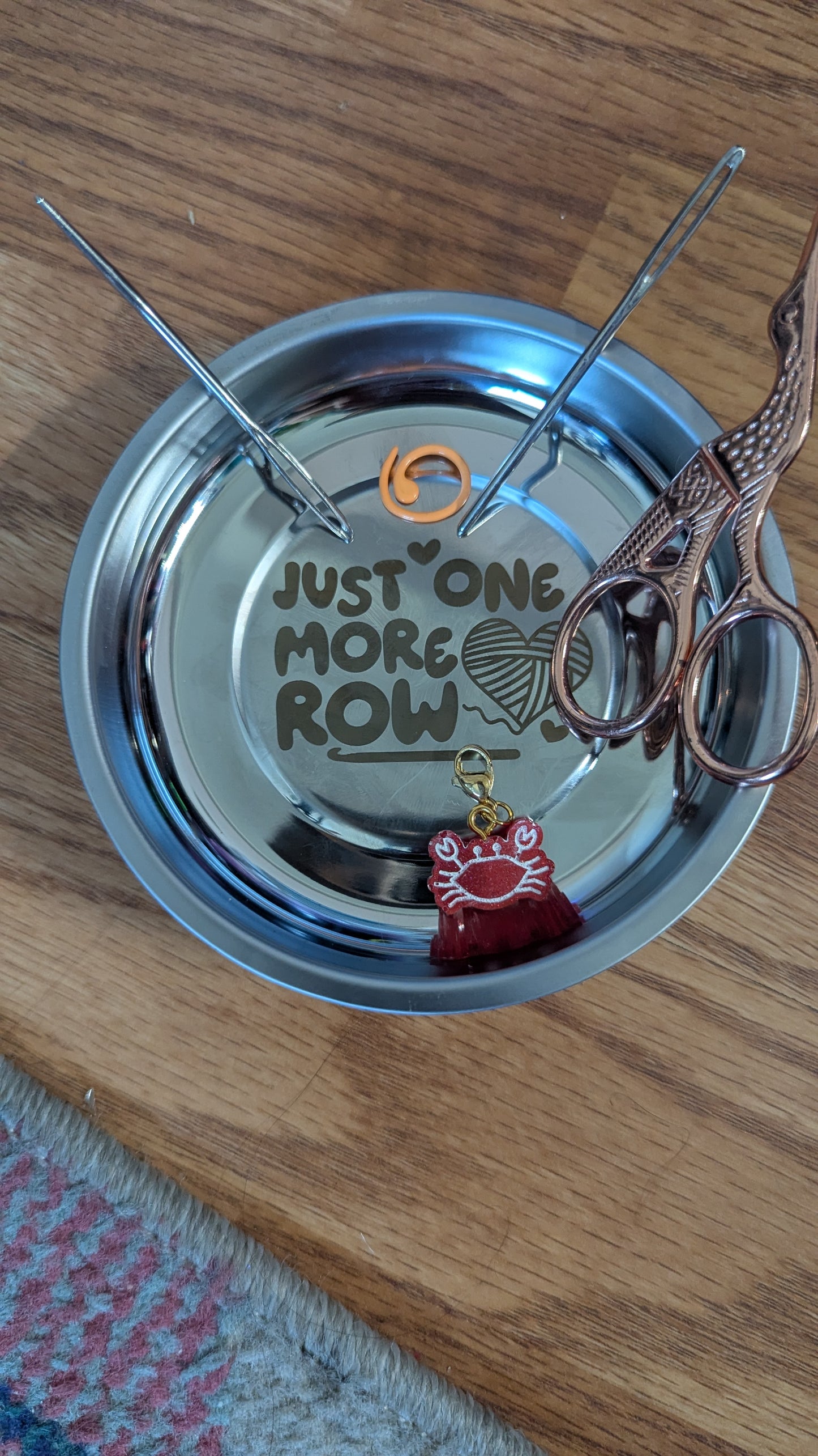 Magnetic Crochet Dish - Just One More Row