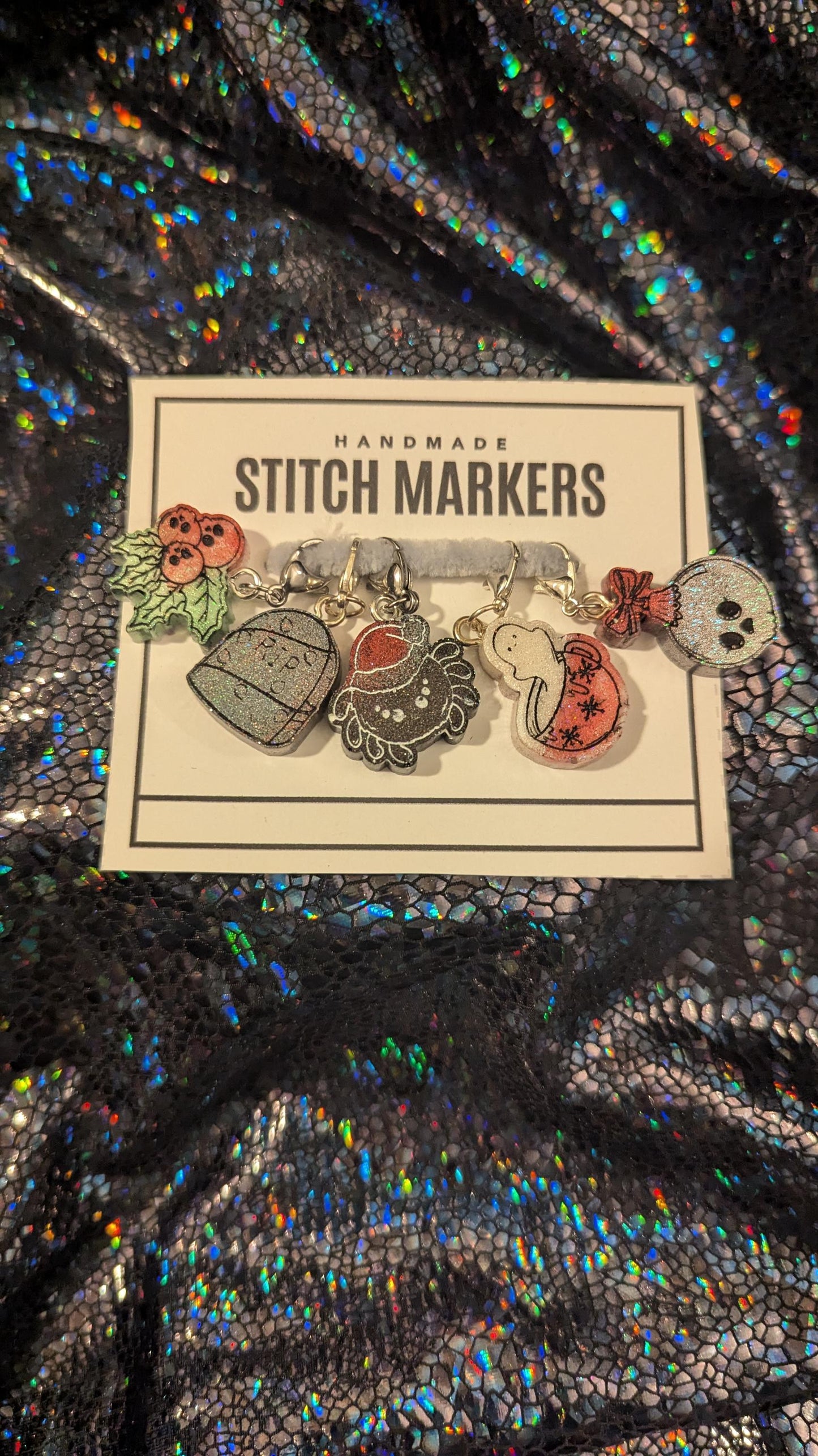 Creepy Christmas Stitch Markers