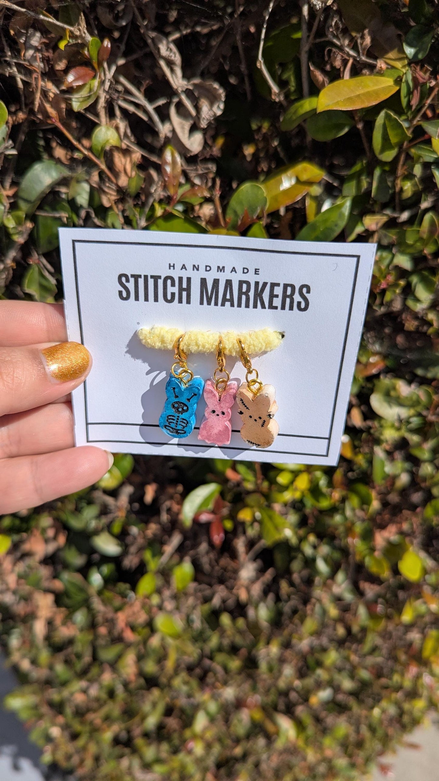 Creepy Easter Stitch Markers