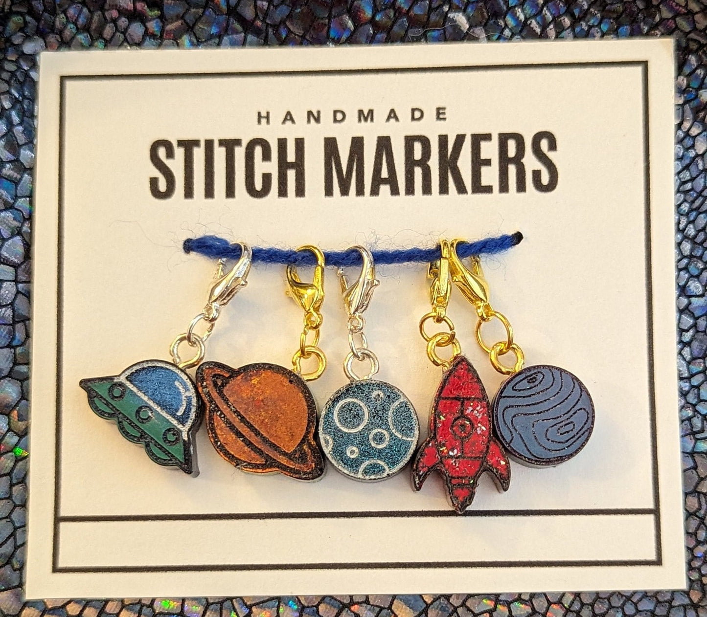 Outer Space Stitch Markers