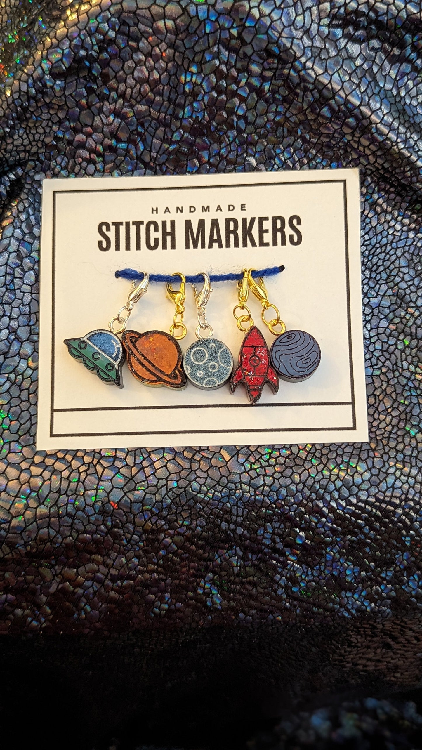 Outer Space Stitch Markers