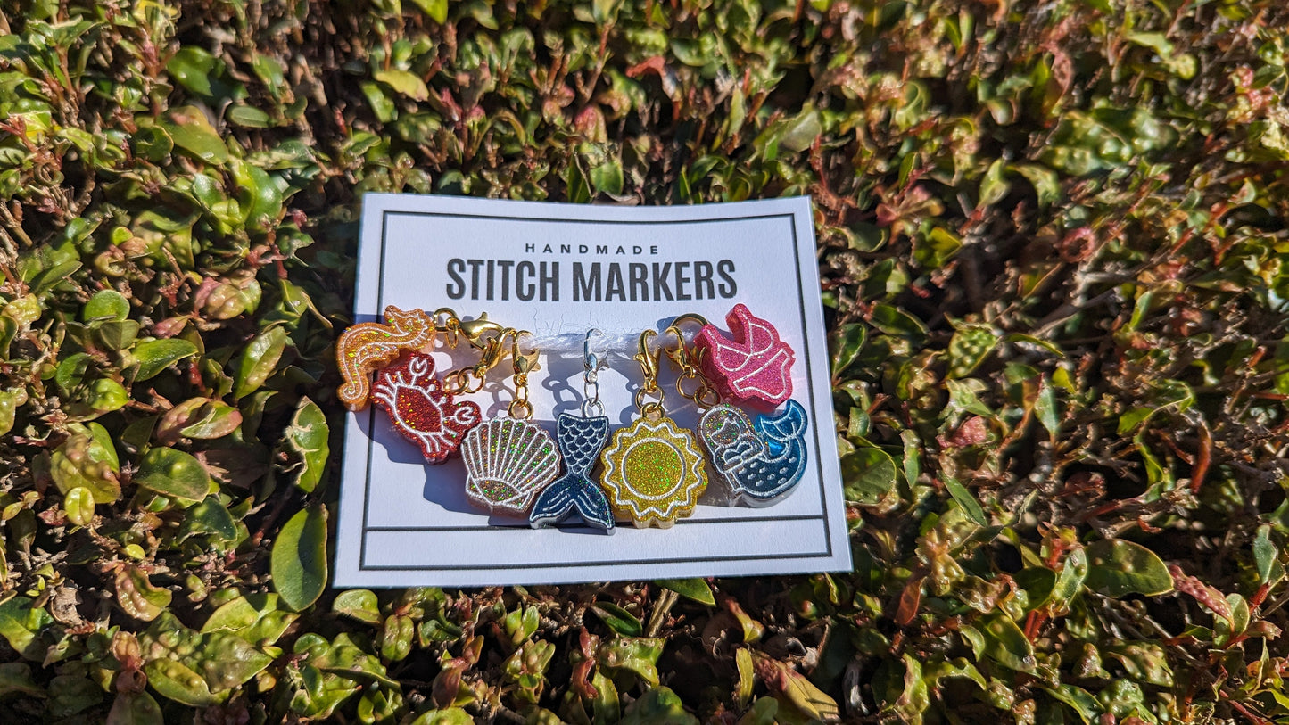 Summer Beach Stitch Markers