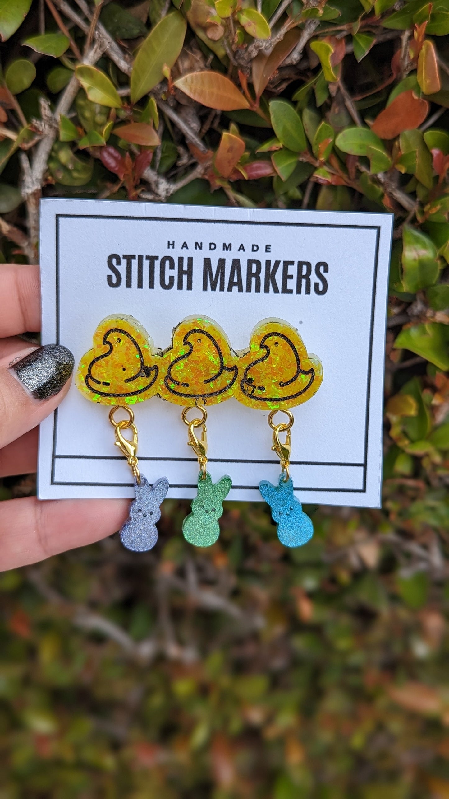 Easter Stitch Marker Pin