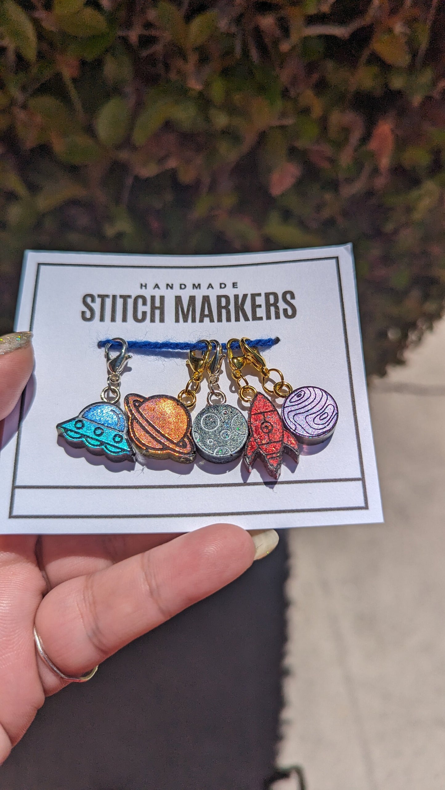 Outer Space Stitch Markers