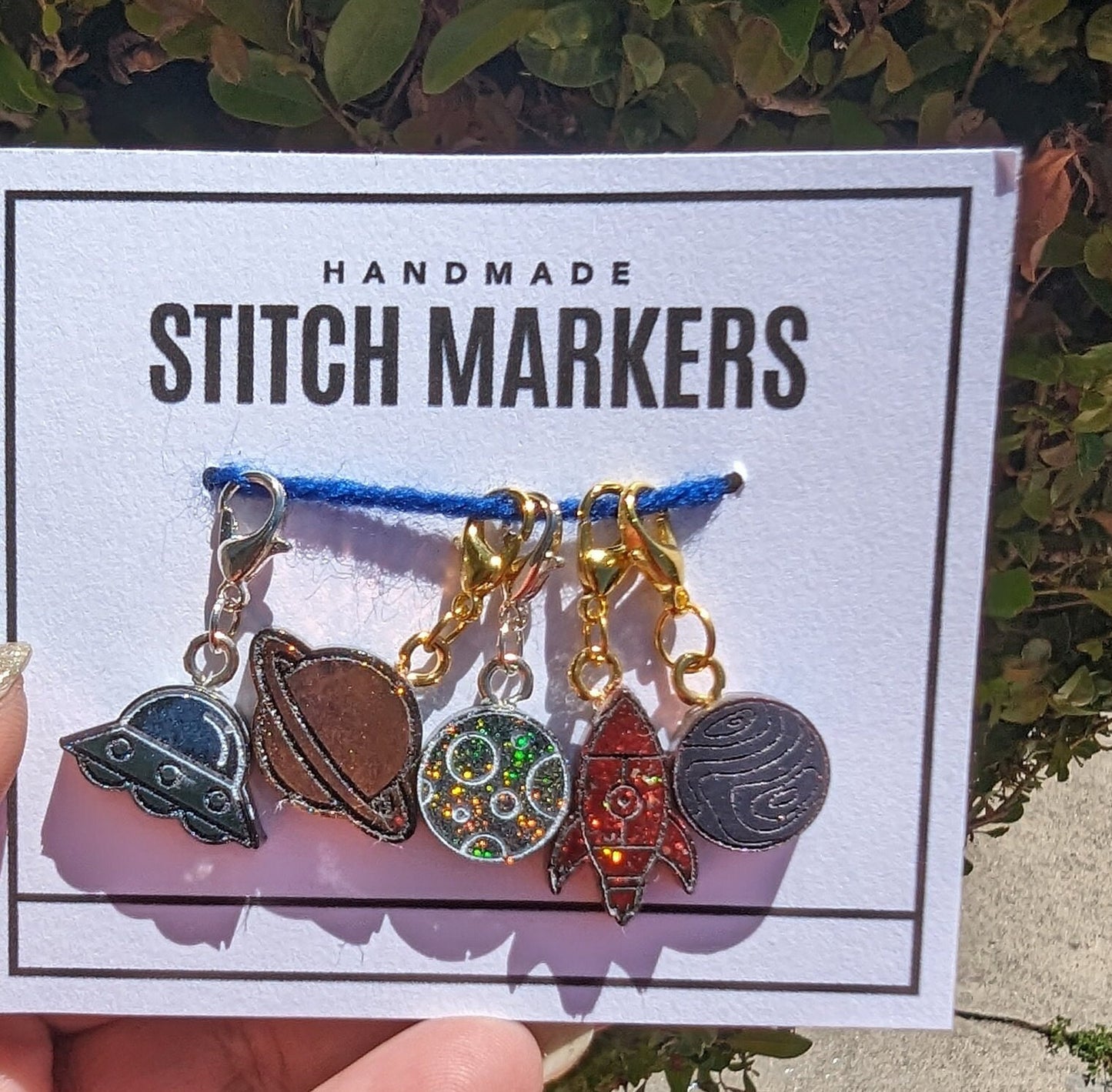 Outer Space Stitch Markers