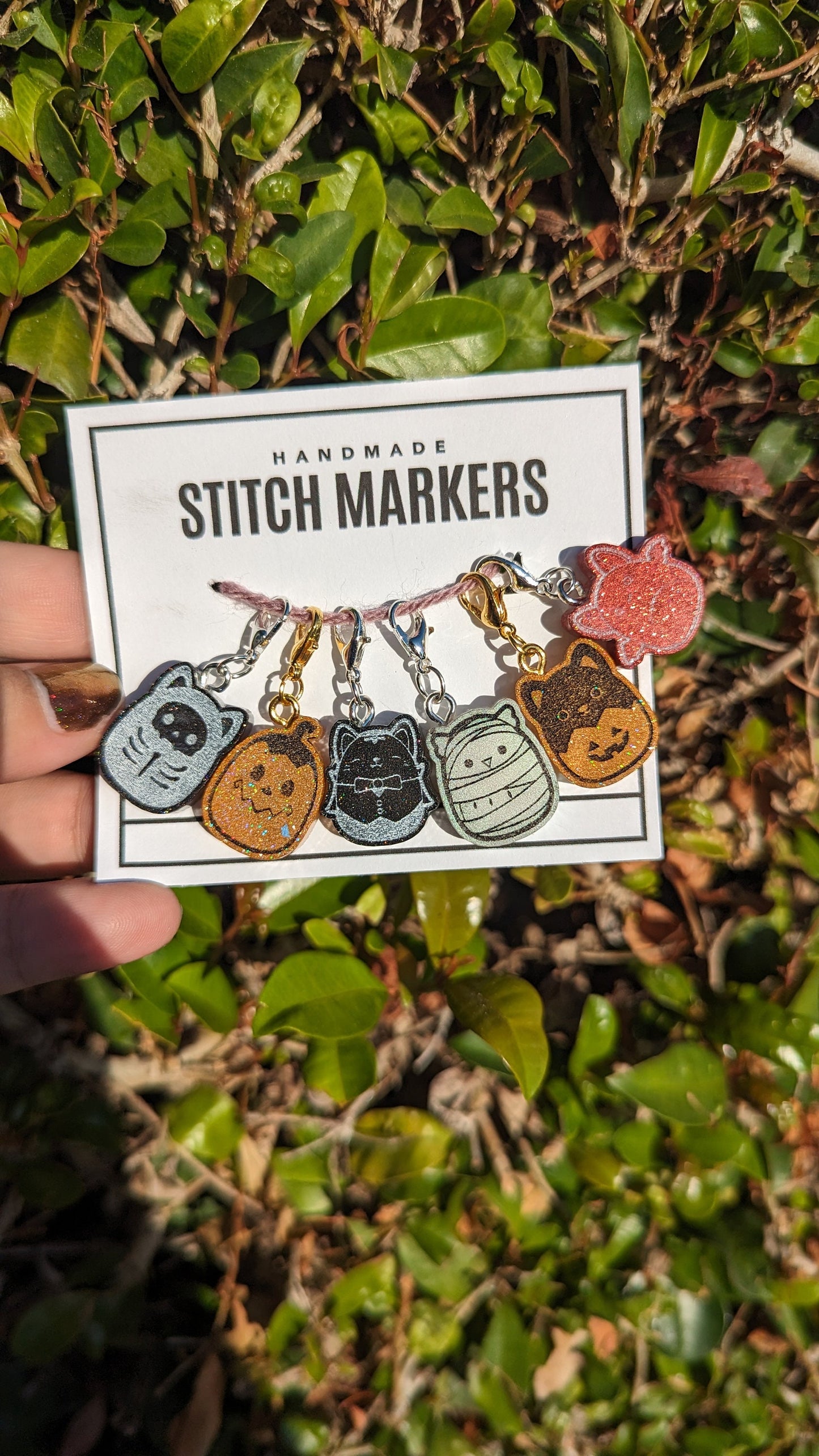 Spooky Squishy Friends Stitch Markers