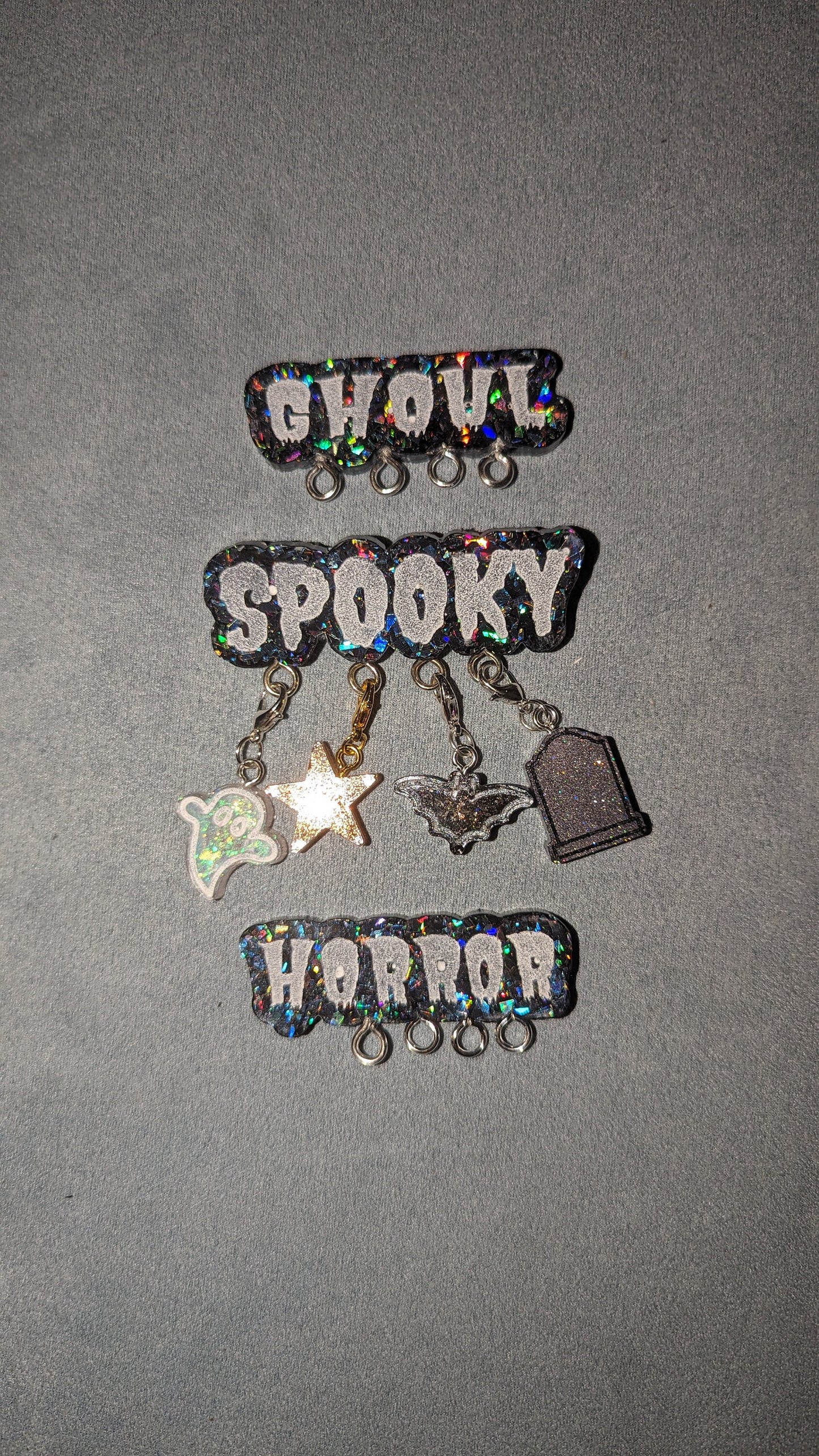 Spooky Ghoul Horror Stitch Marker Pin