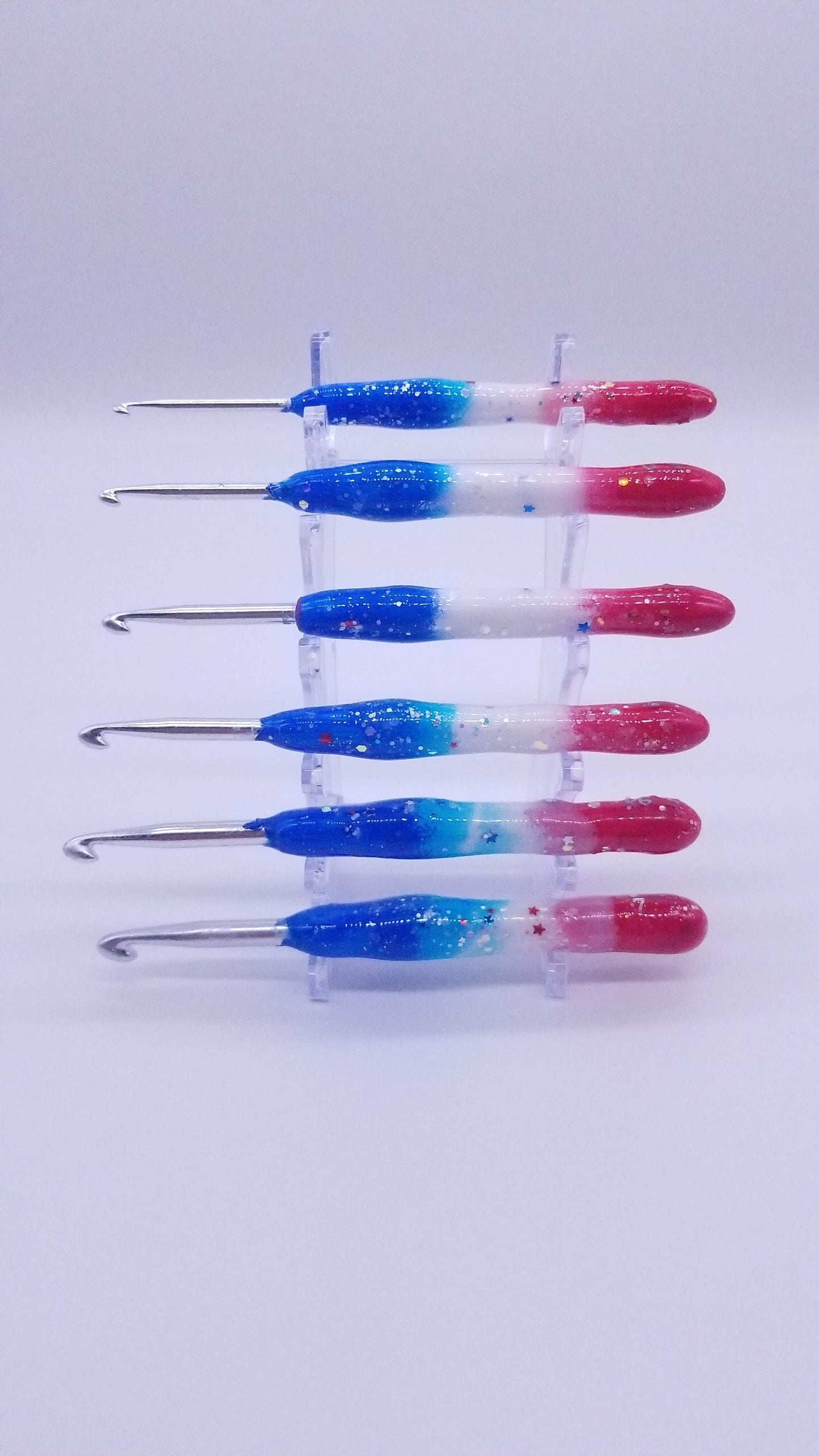 Patriotic crochet hook