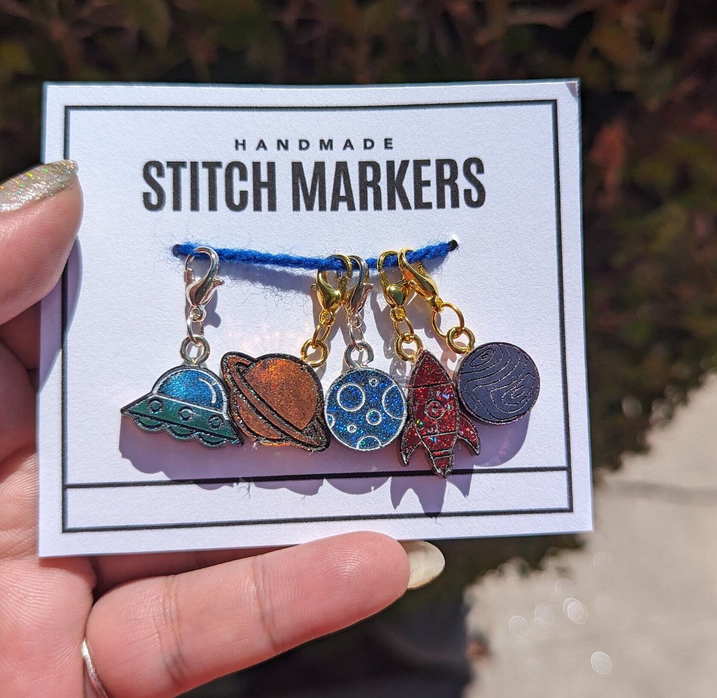 Outer Space Stitch Markers