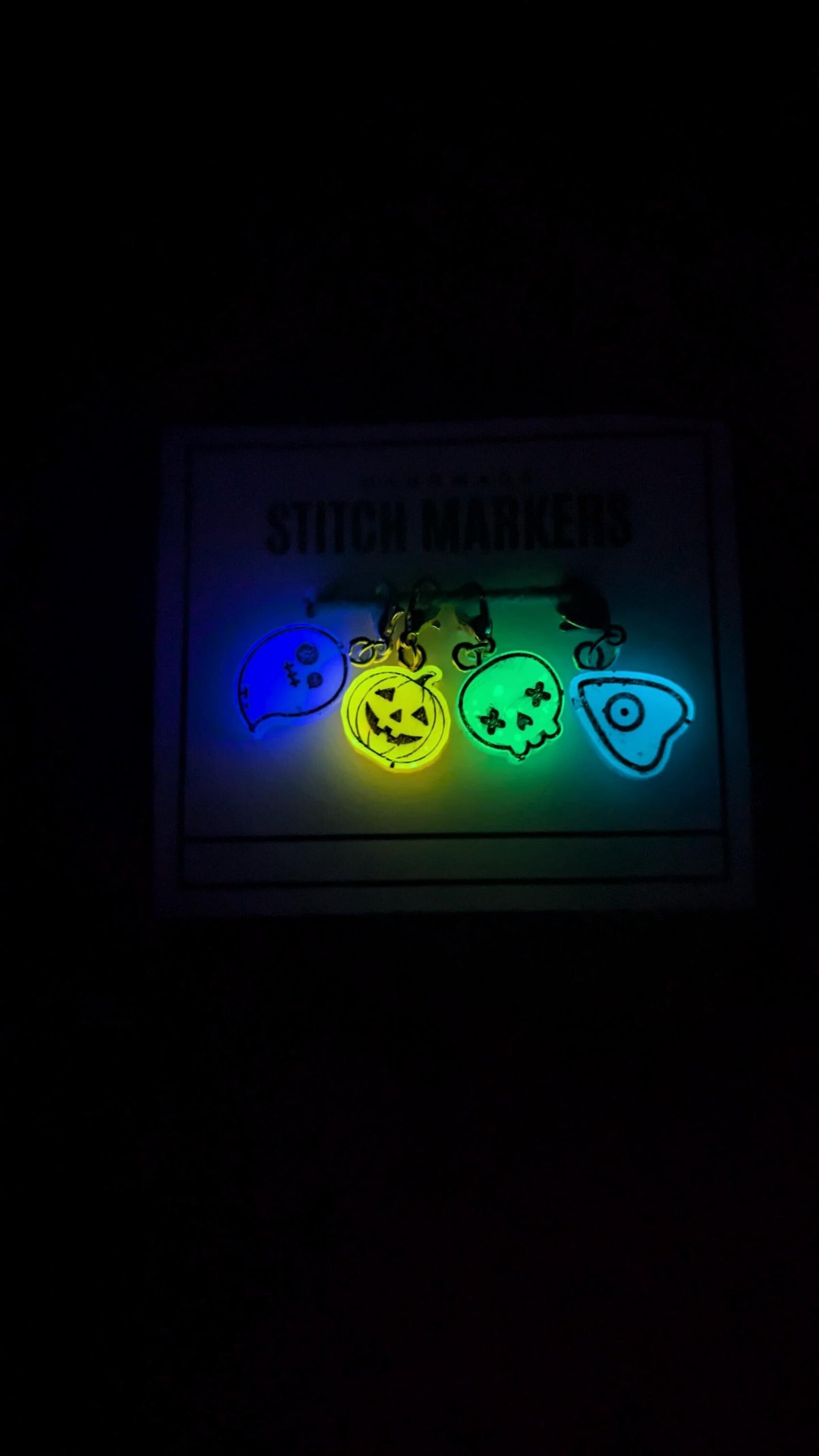 Glow in the Dark Halloween Stitch Markers