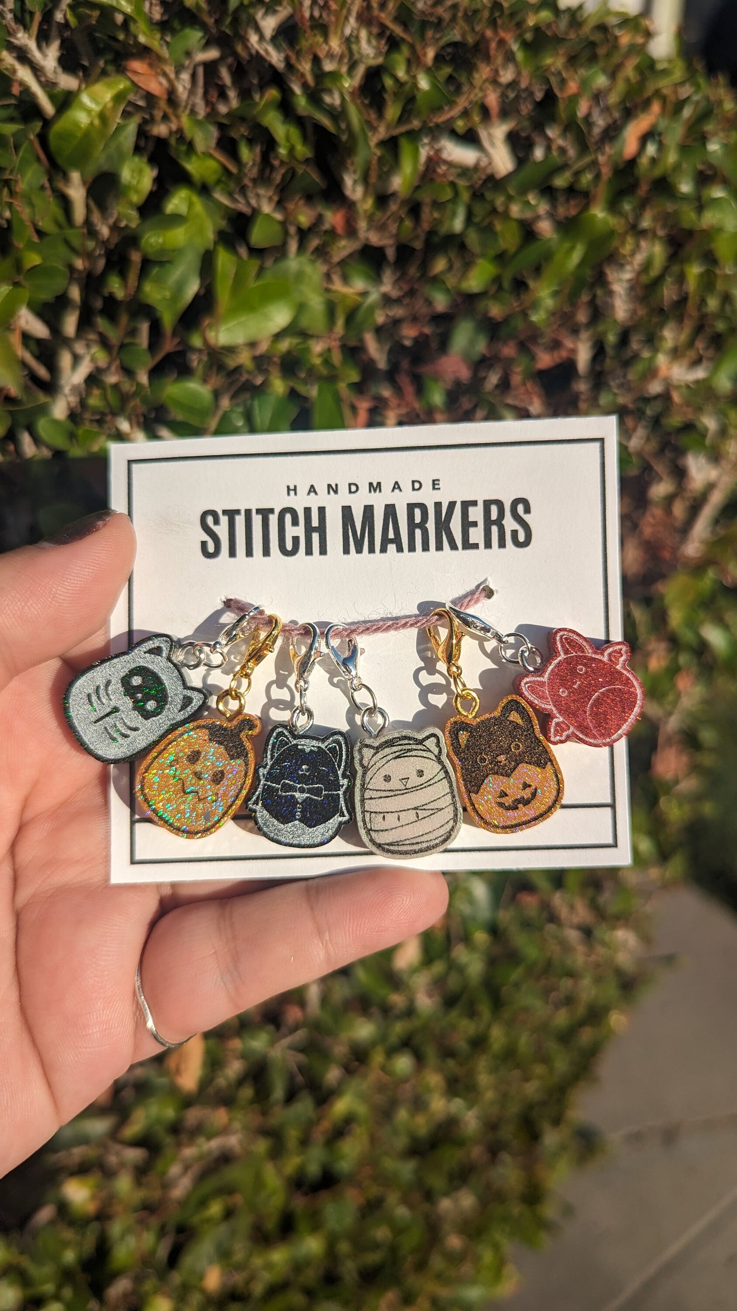 Spooky Squishy Friends Stitch Markers
